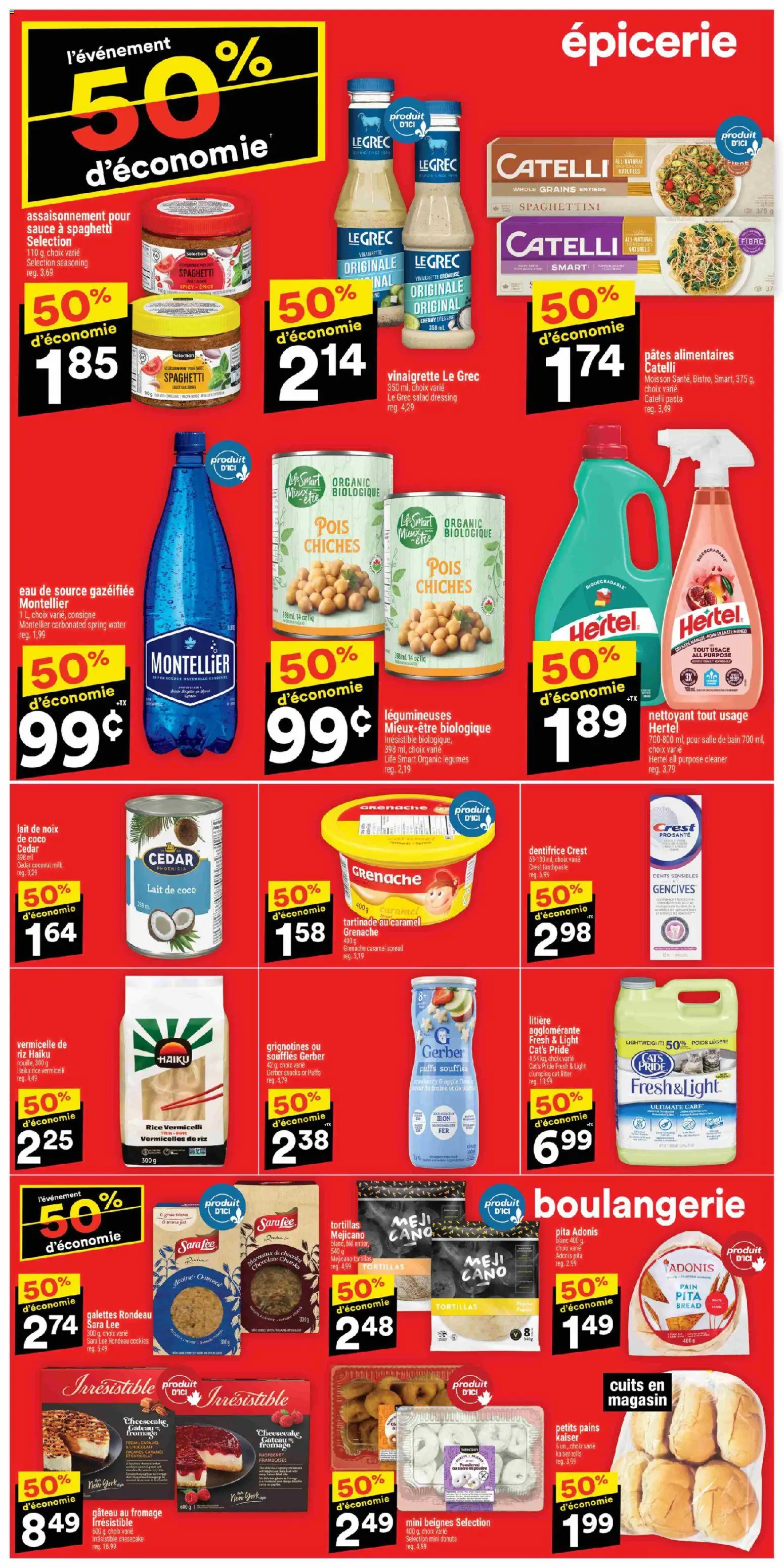 Super C flyer valid from 09.04.2026 | Page: 4 | Products: Rice, Pasta, Toothpaste, Bread