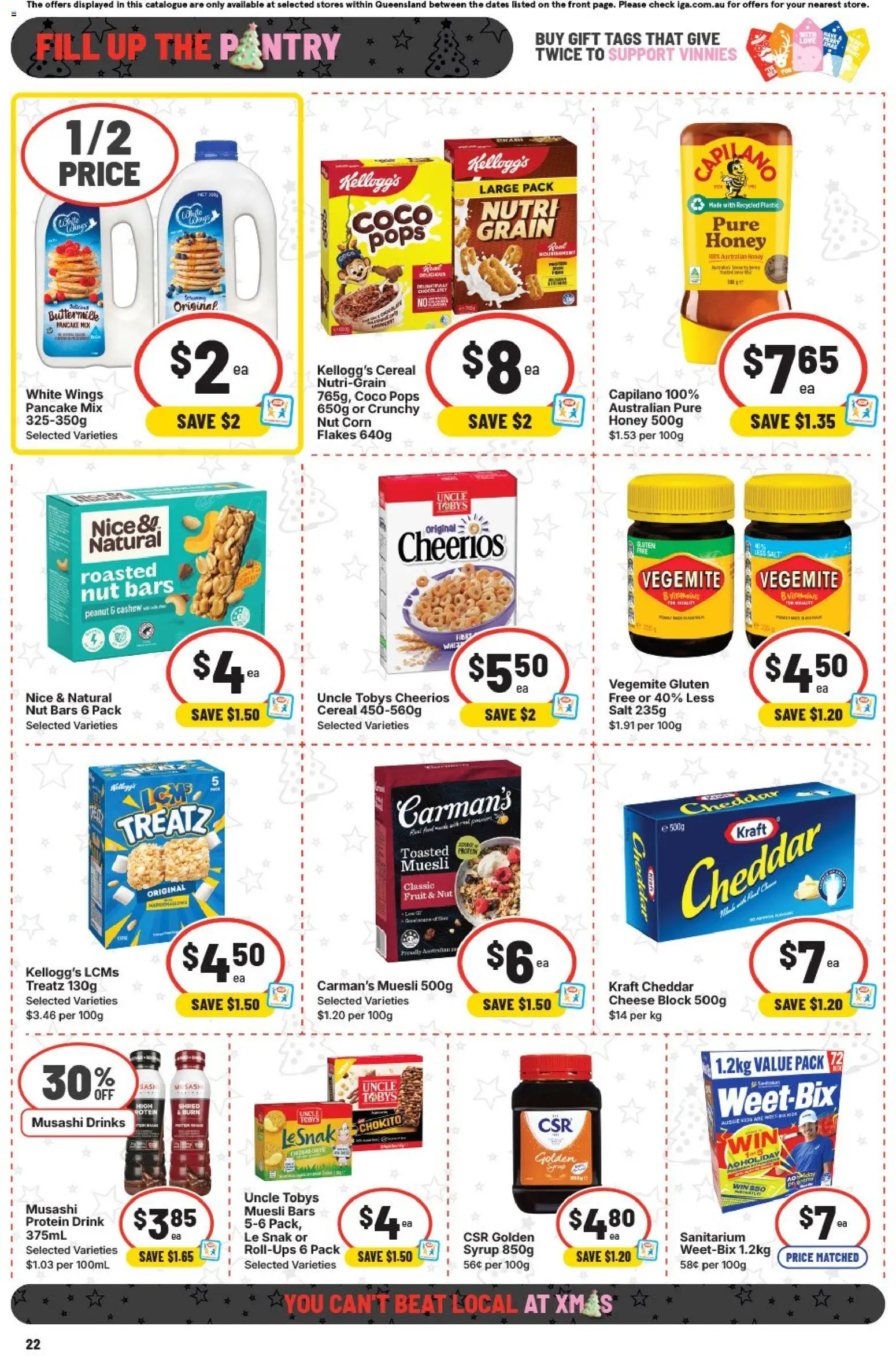 IGA catalogue - valid from 10.12.2025 | Page: 26 | Products: Honey, Cereal, Salt, Vegemite