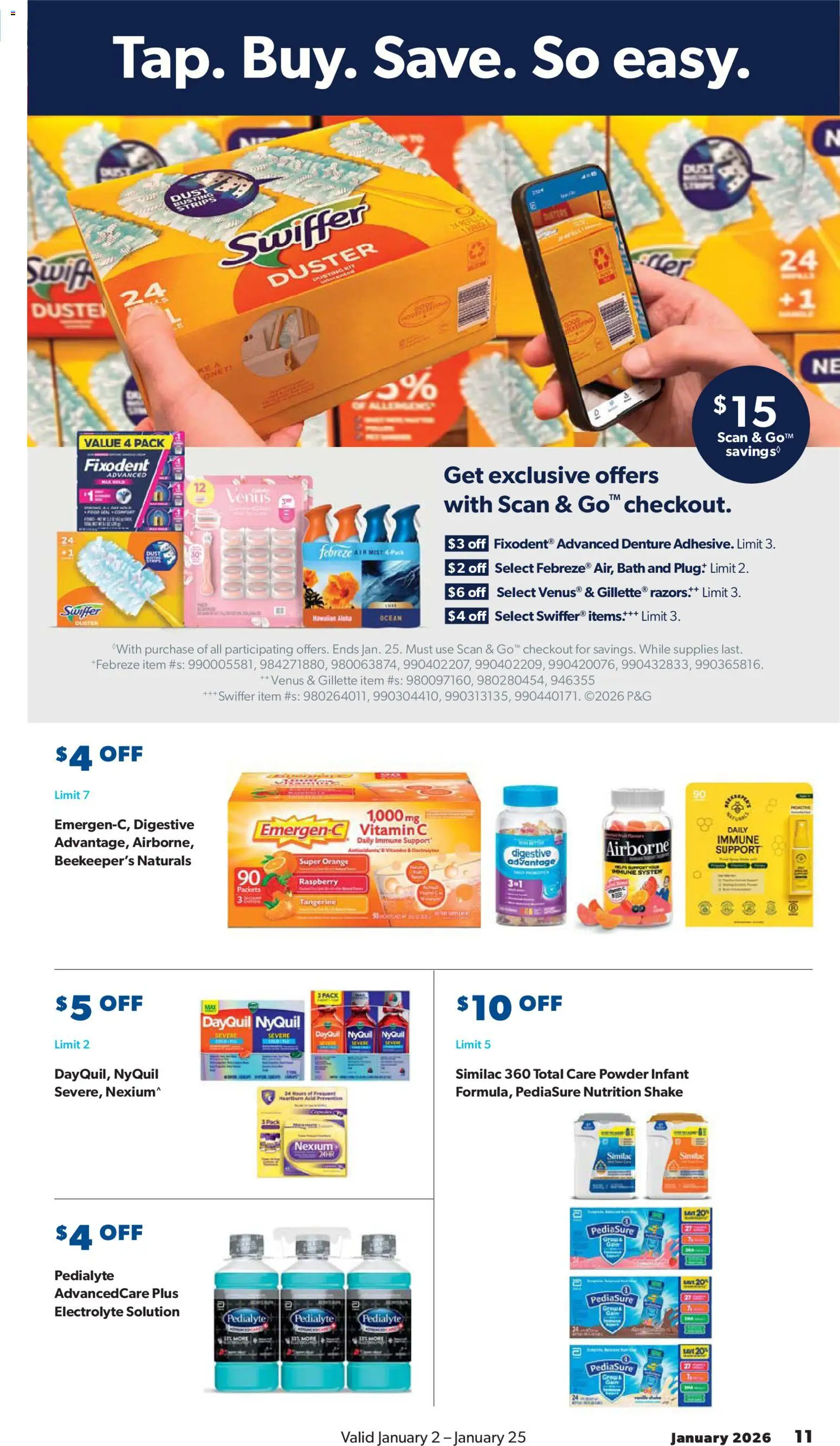 Sam's Club Instant Savings Book January - valid from 02.01.2026 | Page: 11 | Products: Vitamin, Bath, Powder, Raspberry
