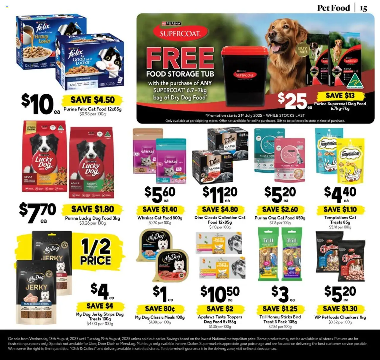 Drakes catalogue - valid from 13.08.2025 | Page: 15 | Products: Honey, Food storage, Dog food, Coat