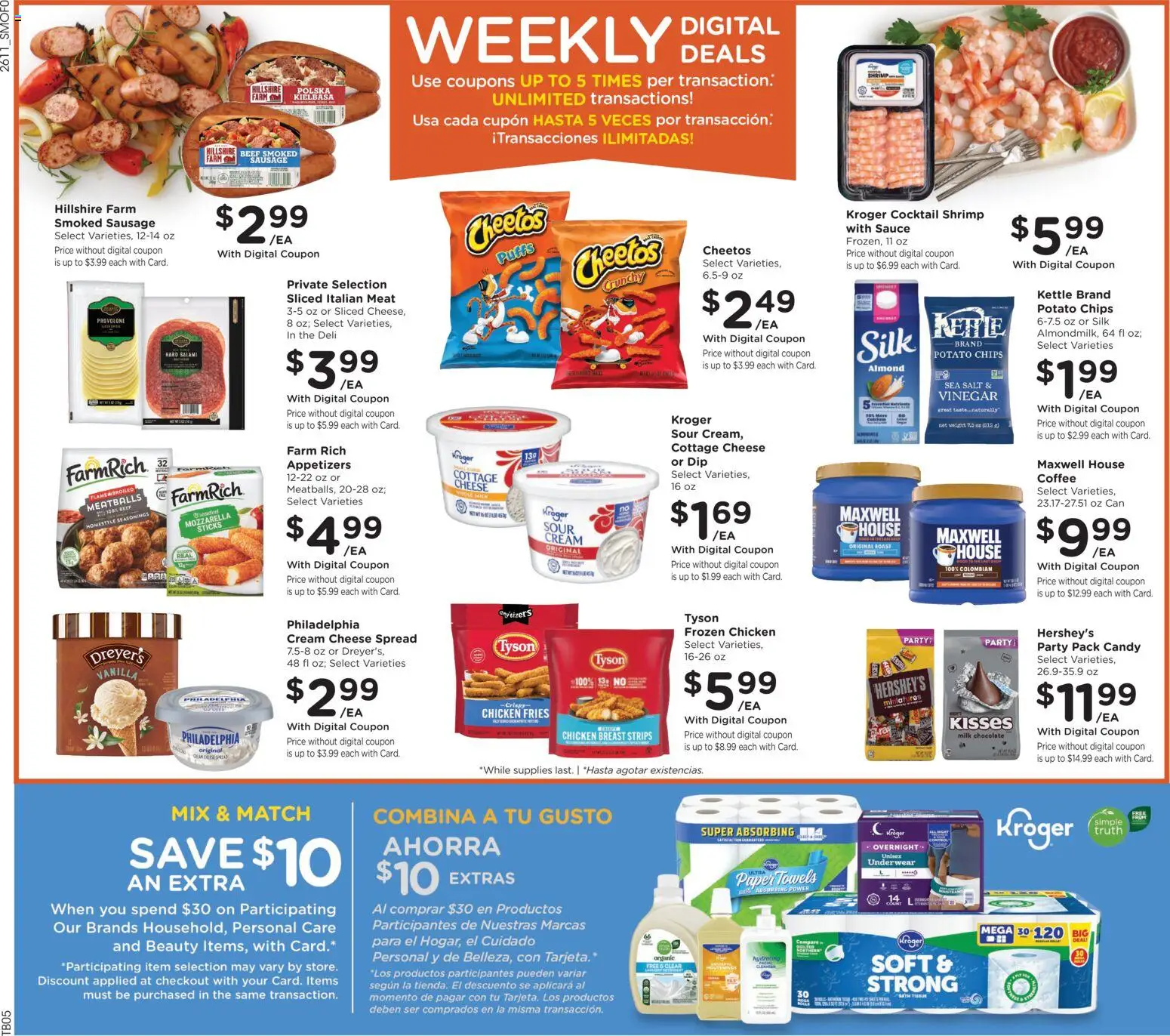 Smith's Weekly Ad - NM - valid from 15.04.2026 | Page: 2 | Products: Cheese, Cottage cheese, Underwear, Sausage