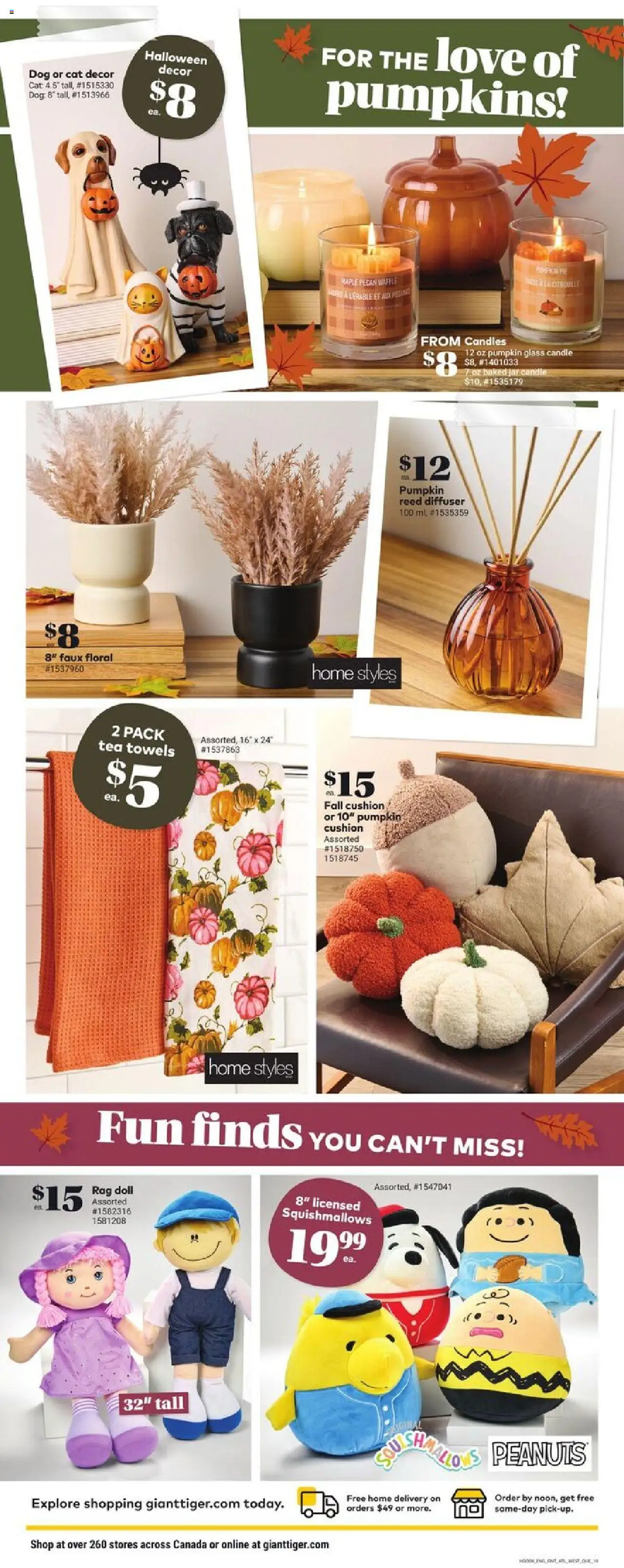 Giant Tiger flyer valid from 24.09.2025 | Page: 12 | Products: Tea, Pumpkin