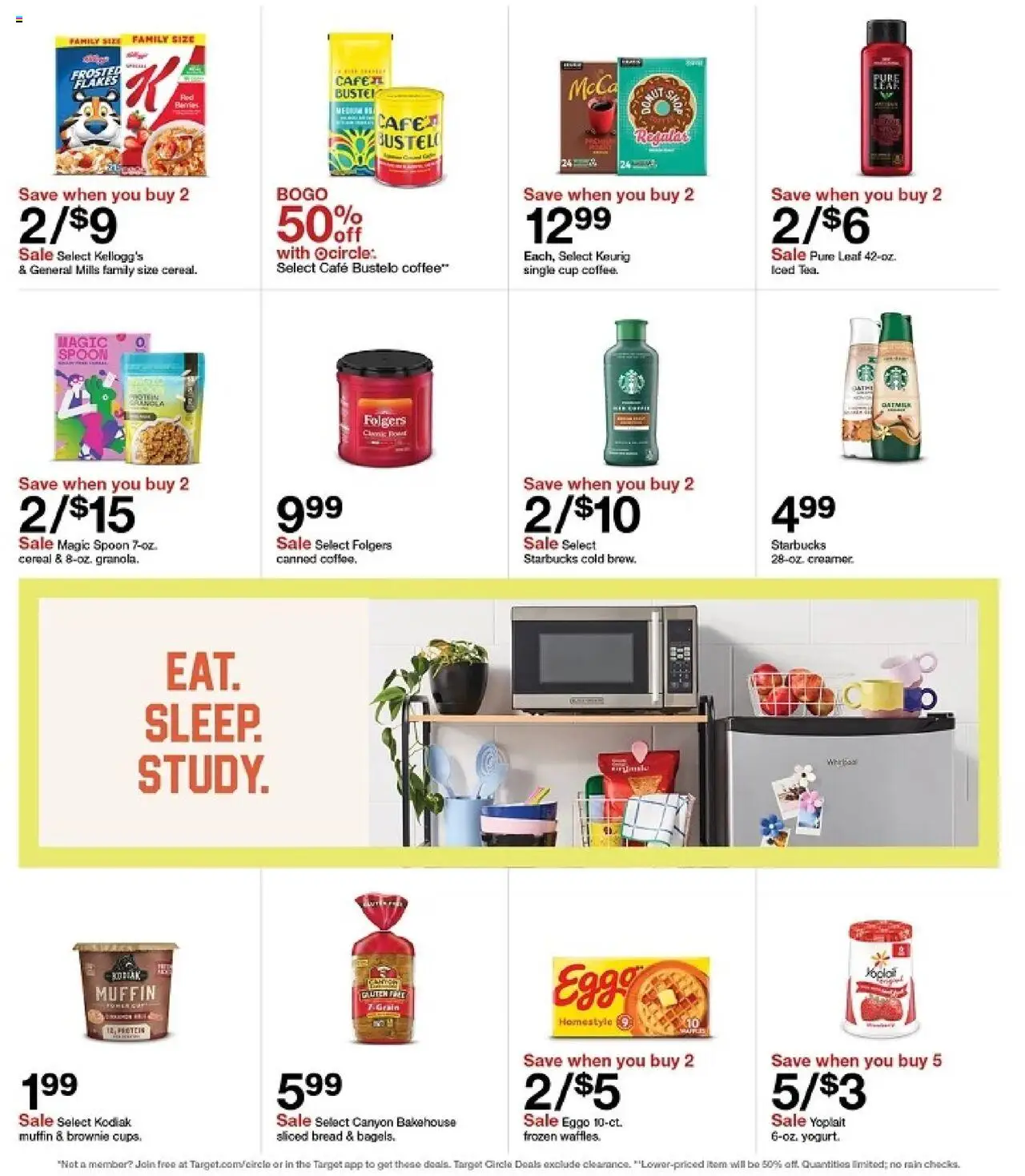 Target Weekly Ad - valid from 10.08.2025 | Page: 13 | Products: Yogurt, Bread, Coffee, Muffin