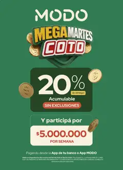 Vista previa Coto - Modo Sorteo válido desde el 14.04.2026