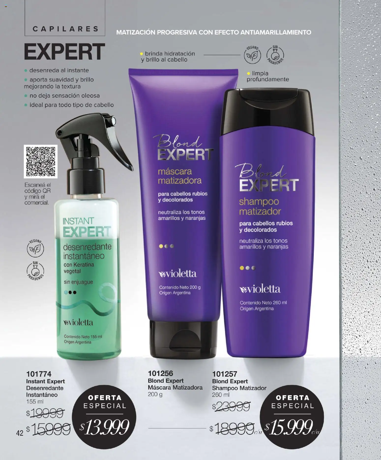 Violetta - Violetta Cosméticos │ válido desde el 30.03.2026 | Página: 42 | Productos: Máscara, Shampoo, Brillo, Naranjas