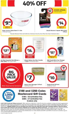 Coles catalogue - valid from 06.08.2025 | Page: 42 | Products: Bikini, Charger, Candle, Usb