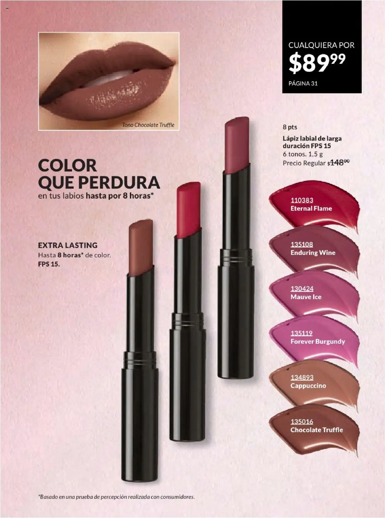 Nuevas ofertas de AVON válidas en toda la República Mexicana desde el 17.03.2025. ¡Encuentra las mejores ofertas en AVON campaña 7 2025! | Página: 31 | Productos: Chocolate, Lápiz labial