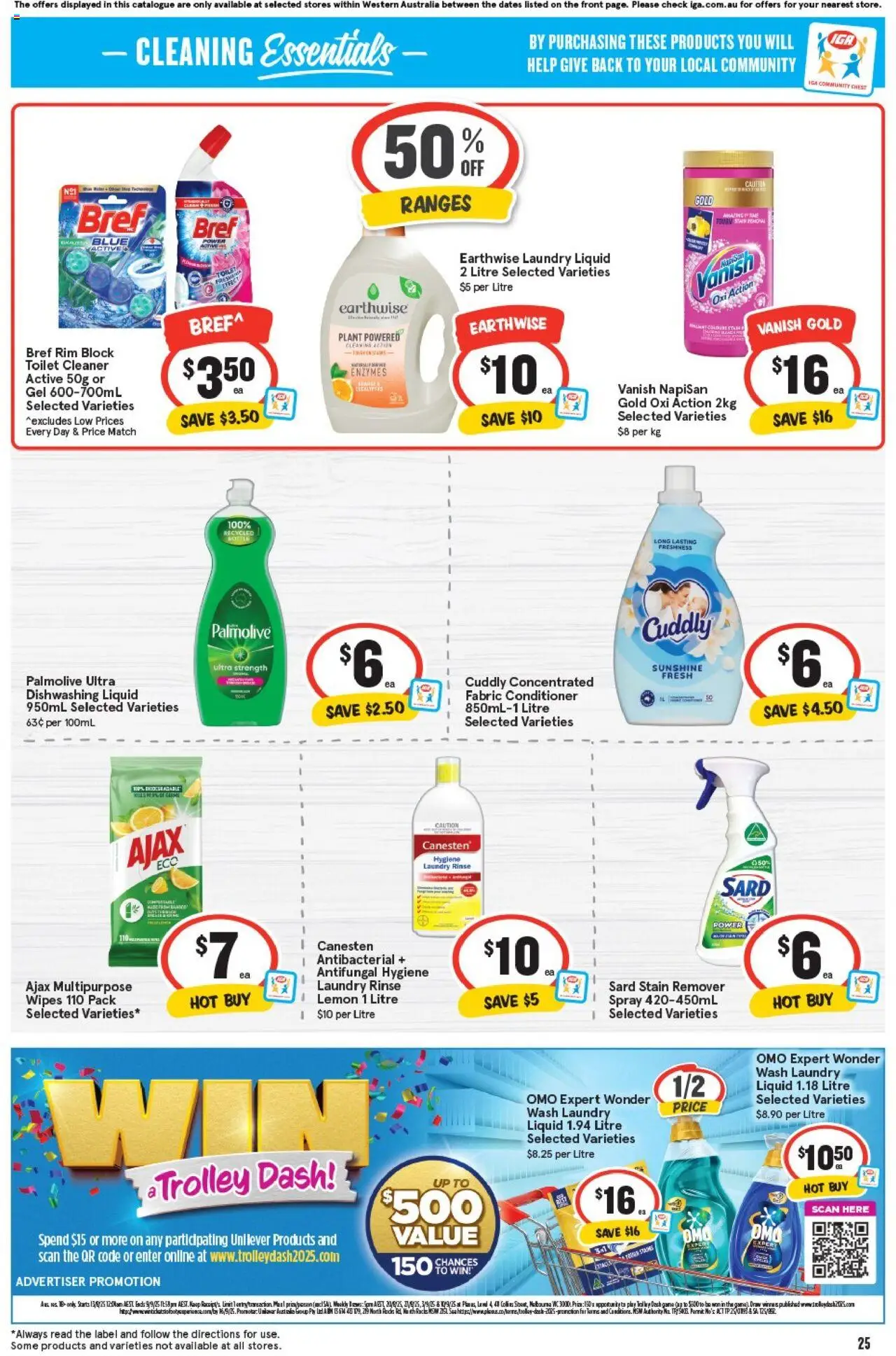 IGA catalogue - valid from 20.08.2025 | Page: 25 | Products: Plant, Conditioner, Lemon, Laundry
