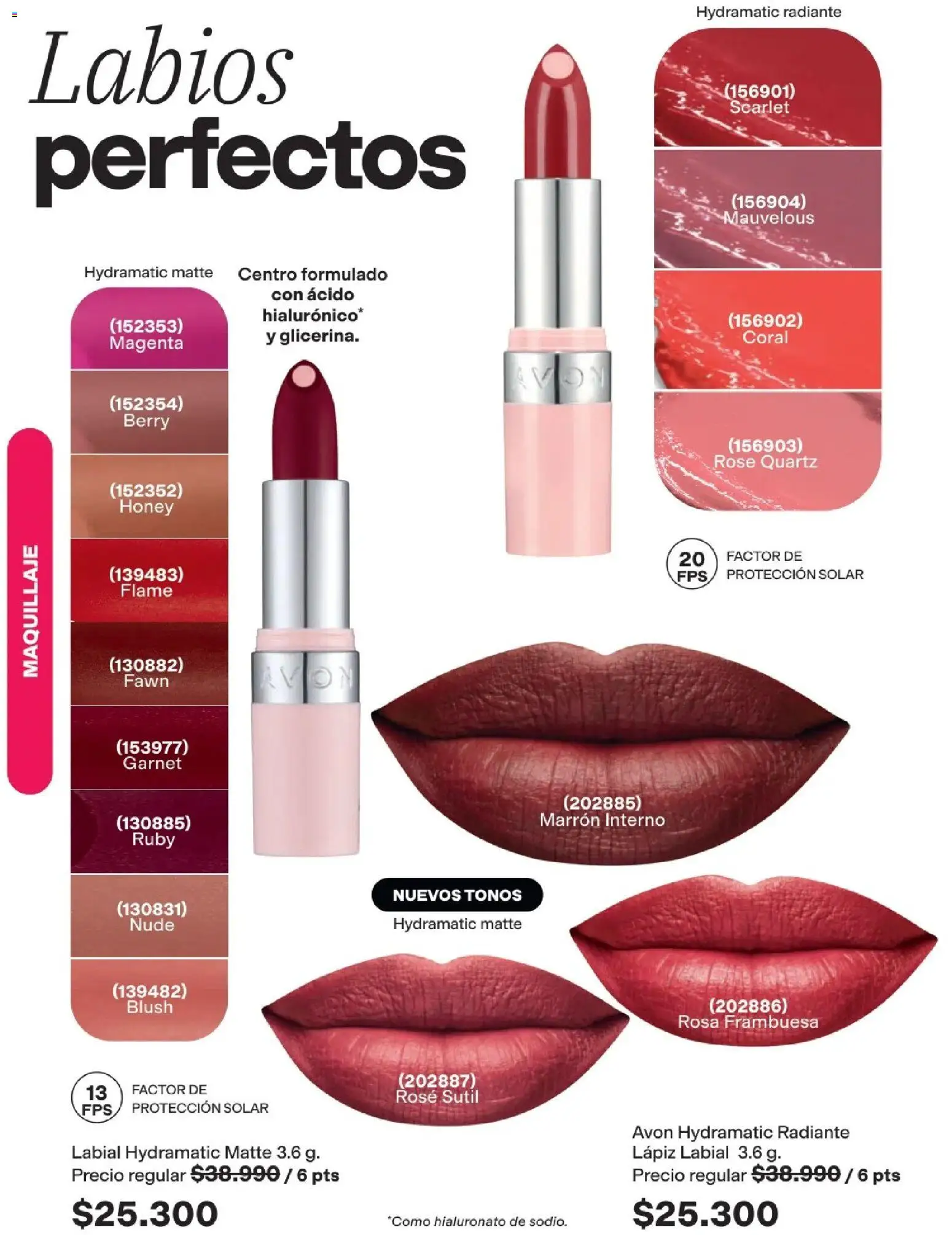 Avon revista - valida desde el 01.05.2026 | Página: 48 | Productos: Maquillaje, Lápiz labial