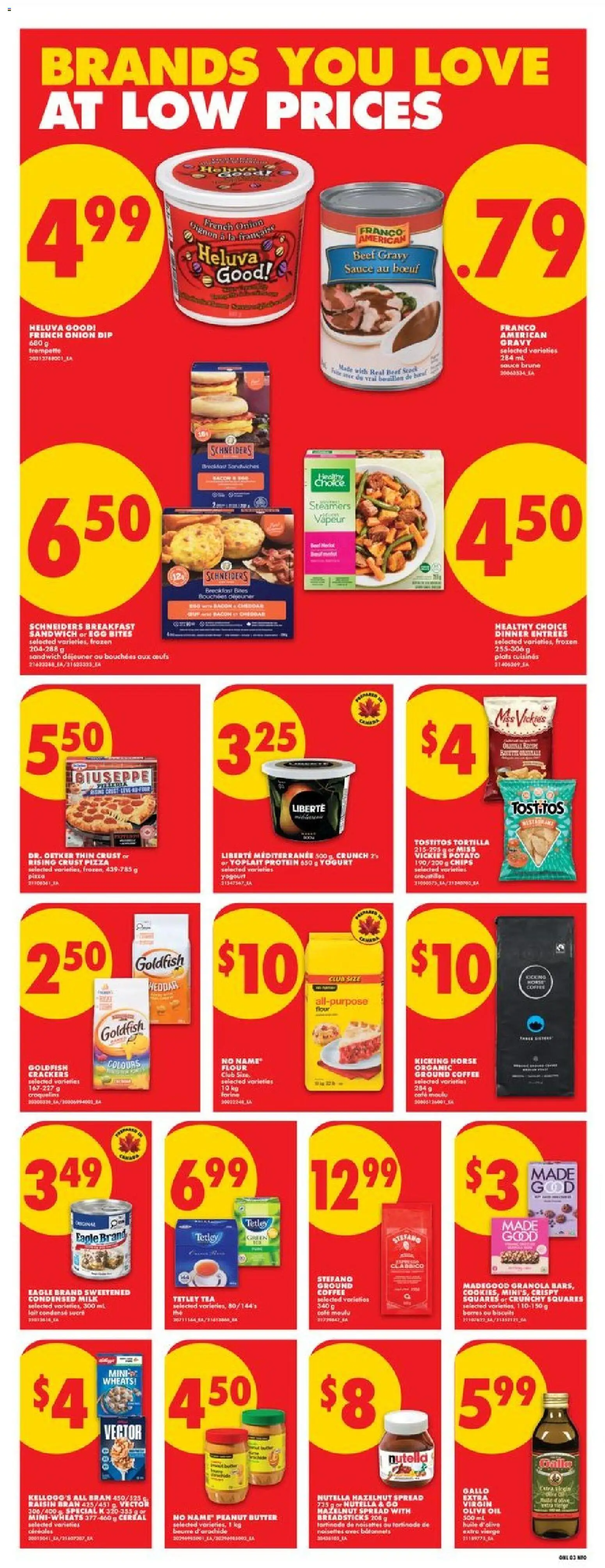 No Frills flyer valid from 02.04.2026 | Page: 7 | Products: Tea, Chips, Yogurt, Pizza