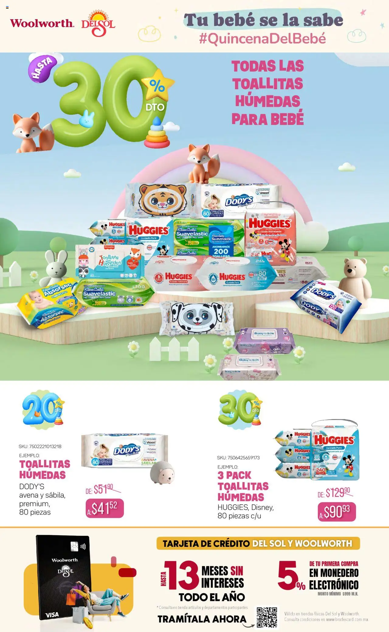 Nuevas ofertas de Del Sol y Woolworth válidas en toda la República Mexicana desde el 03.10.2025. ¡Encuentra las mejores ofertas en Del Sol y Woolworth - Catálogo Quincena del Bebé Accesorios! | Página: 3 | Productos: Avena, Monedero, Toallitas húmedas