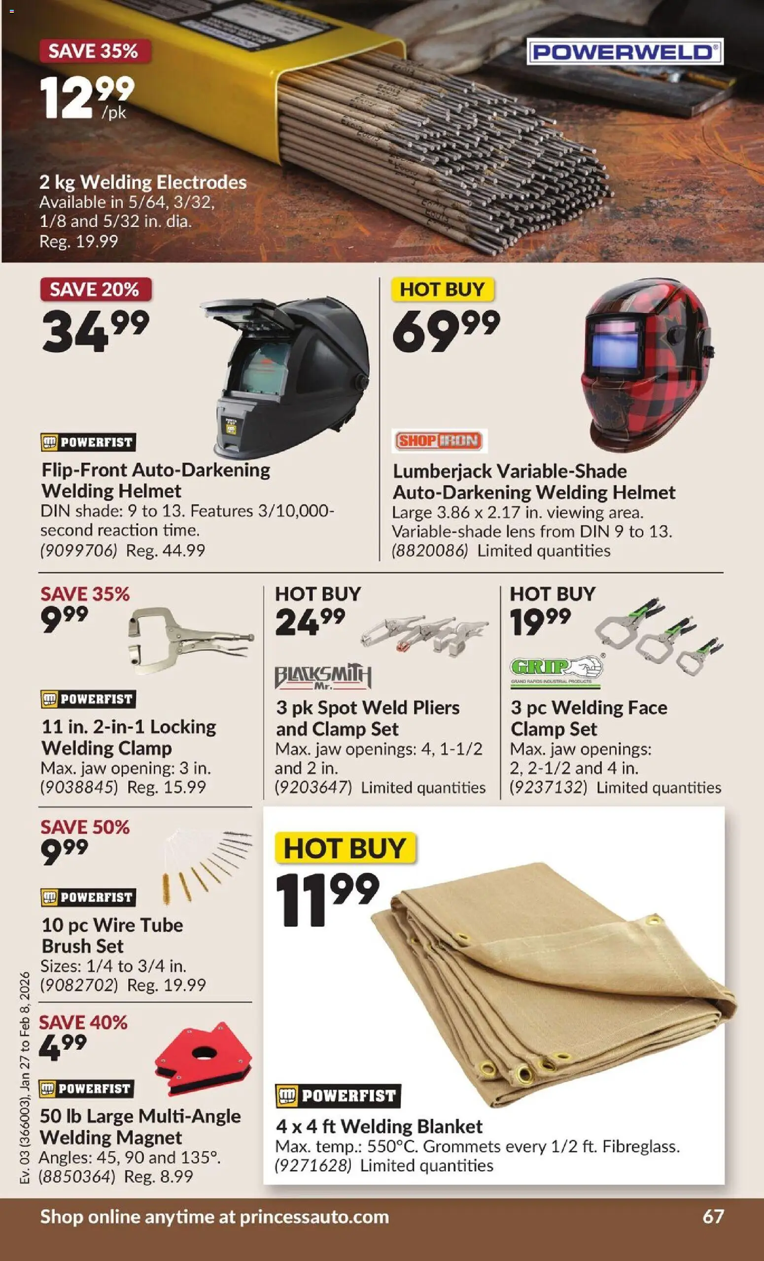 Princess Auto flyer valid from 27.01.2026 | Page: 75 | Products: PC, Iron, Brush, Blanket