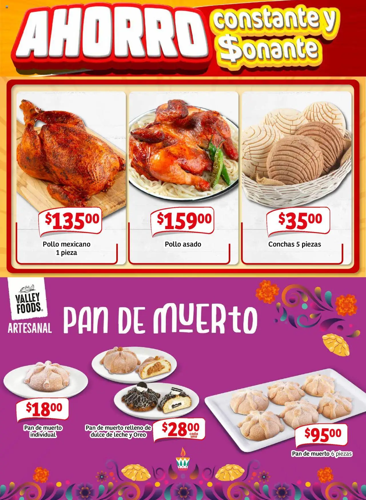 Nuevas ofertas de Soriana válidas en toda la República Mexicana desde el 18.09.2025. ¡Encuentra las mejores ofertas en Soriana - Pesito Valedor Mercado: Camp, Chia, Oax, Q. Roo, Tab, Yuc! | Página: 12 | Productos: Pollo, Dulce de leche, Leche, Pan