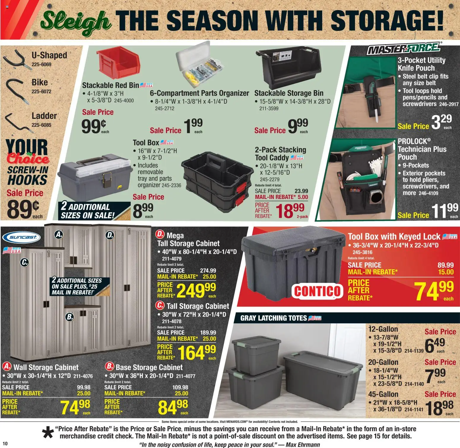 Menards - Weekly Ad - valid from 29.11.2025 | Page: 12 | Products: Ladder, Box, Clip, Fish