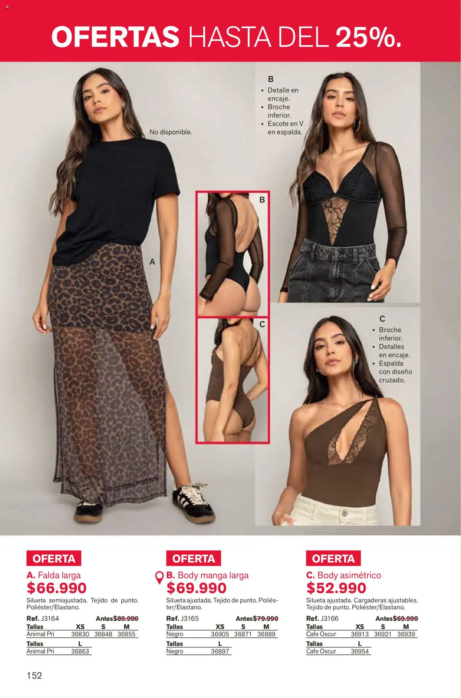Leonisa revista - valida desde el 07.12.2025 | Página: 152 | Productos: Falda, Body, Café