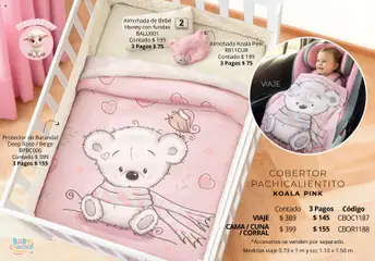 Vista previa de Colchas Concord catálogo Baby, nuevo folleto de la tienda, válido en México a partir del 01.05.2026 | Página: 42 | Productos: Cobertor, Cama, Almohada, Cuna