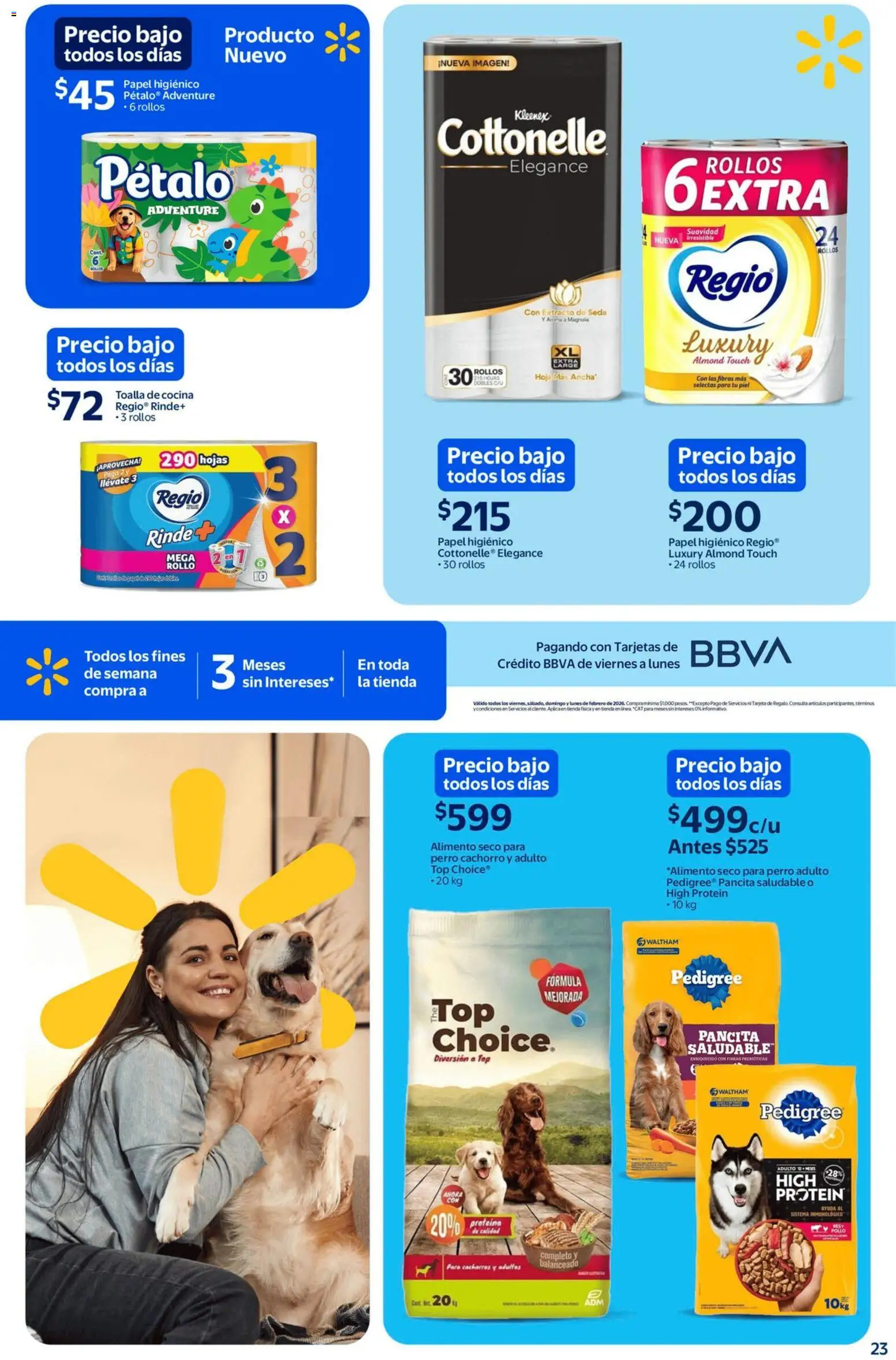 Nuevas ofertas de Walmart válidas en toda la República Mexicana desde el 13.02.2026. ¡Encuentra las mejores ofertas en Walmart catálogo Un mar de sabores a precios bajos! | Página: 23 | Productos: Pollo, Toalla, Papel higiénico, Cocina