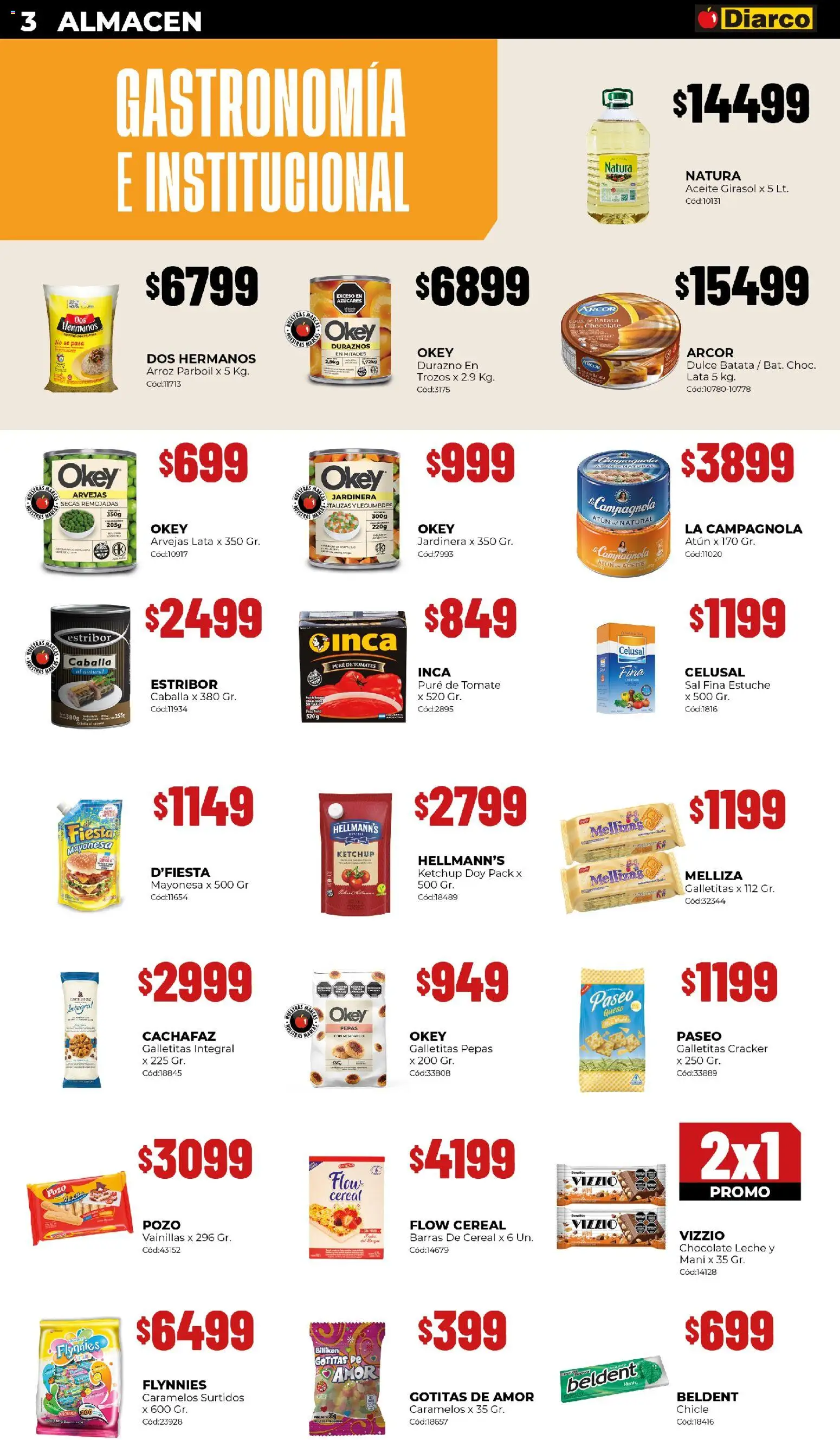 Diarco - Ofertas Tdf │ válido desde el 19.01.2026 | Página: 3 | Productos: Batata, Sal, Pure de Tomate, Arroz