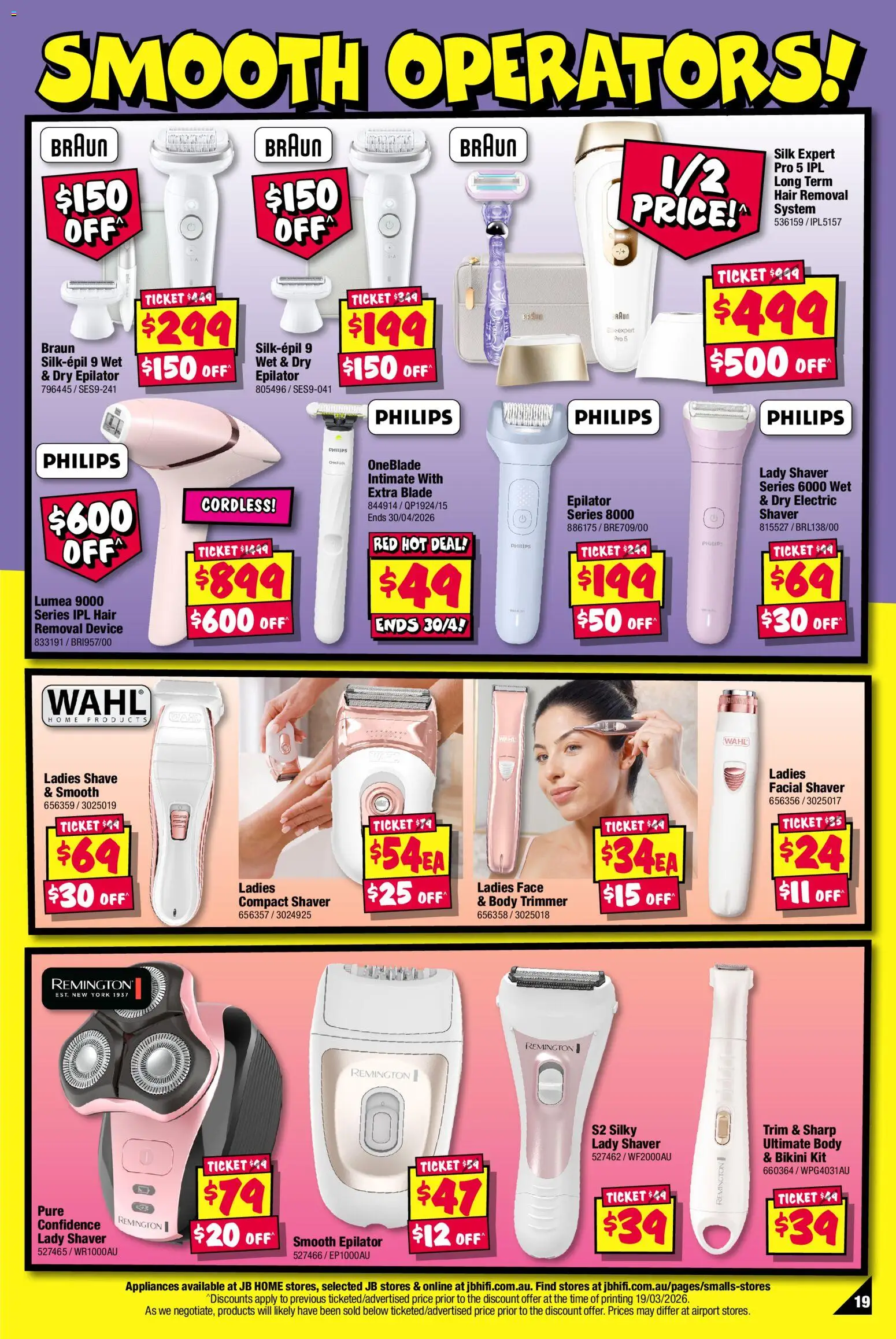JB Hi-Fi catalogue - valid from 02.04.2026 | Page: 19 | Products: Bikini, Device, IPL, Epilator