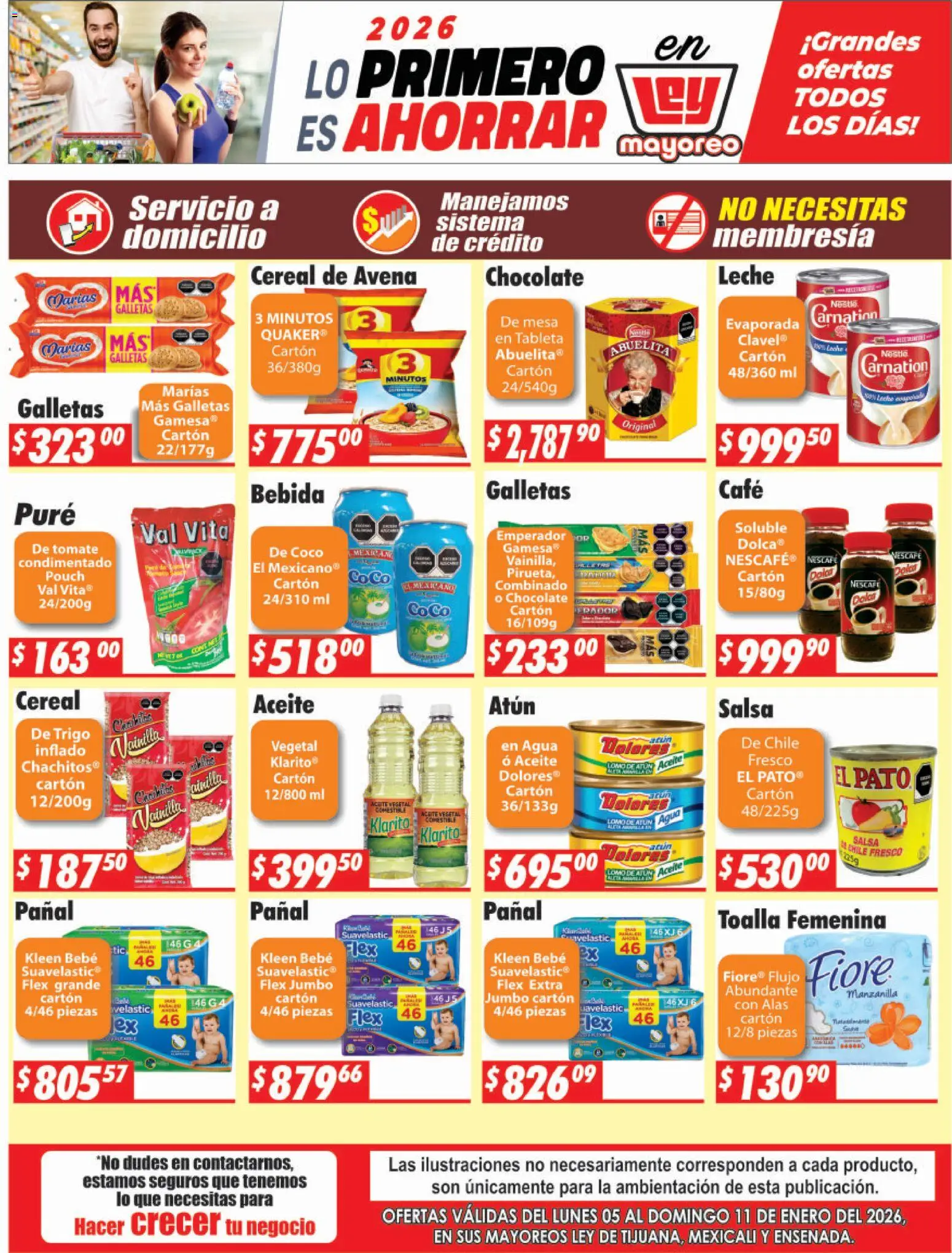 Nuevas ofertas de Casa Ley válidas en toda la República Mexicana desde el 05.01.2026. ¡Encuentra las mejores ofertas en Casa Ley folleto Frontera! | Página: 2 | Productos: Atún, Café, Mesa, Tableta