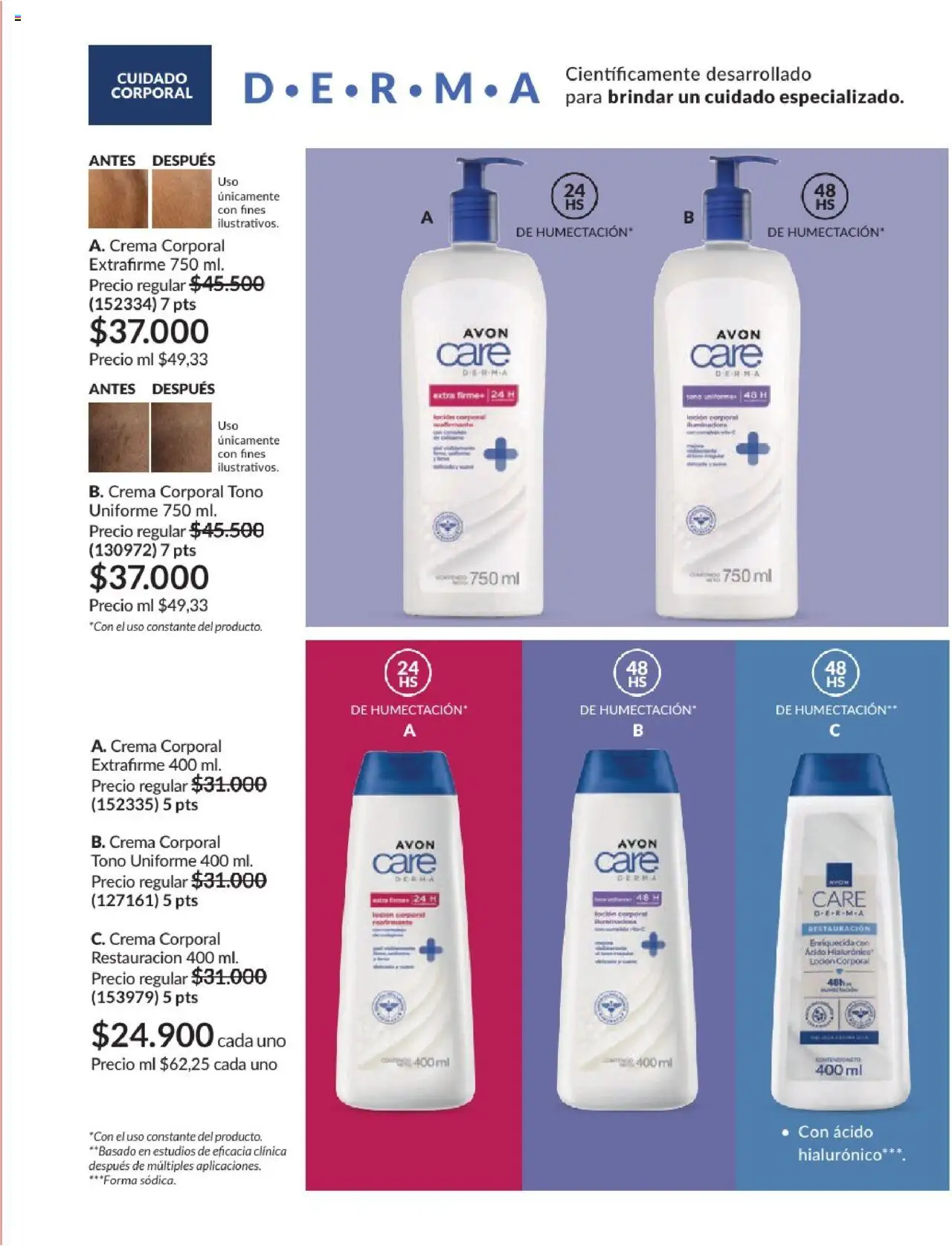 Avon revista - valida desde el 01.08.2025 | Página: 136 | Productos: Crema, Loción