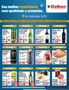 Supermercado Dalben ofertas Exclusivo Loja Valinhos - Pré-Visualização do folheto da loja Supermercado Dalben, válido de 27.03.2026