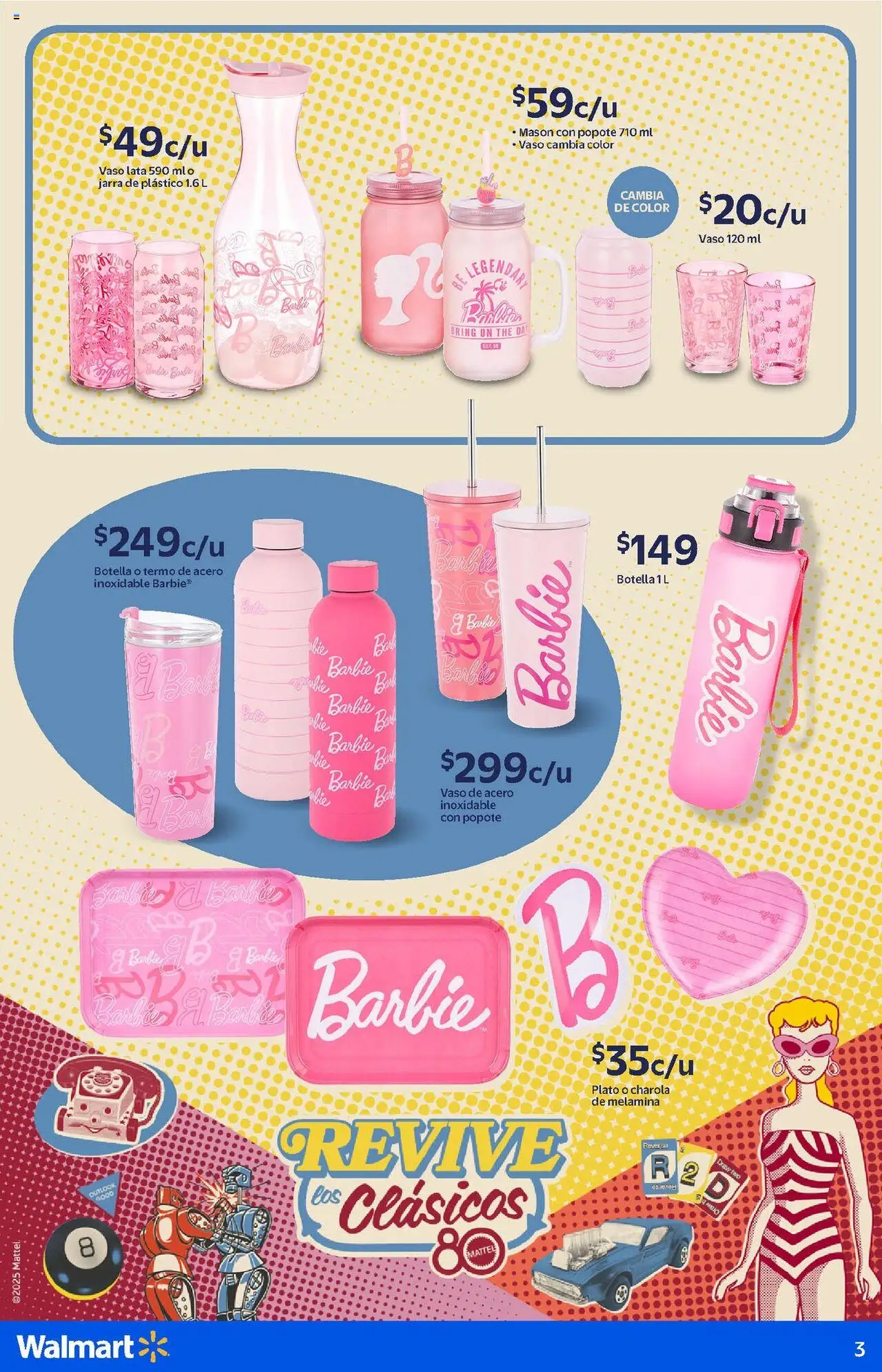 Nuevas ofertas de Walmart válidas en toda la República Mexicana desde el 14.08.2025. ¡Encuentra las mejores ofertas en Walmart - Catálogo Barbie! | Página: 3 | Productos: Botella, Termo, Jarra