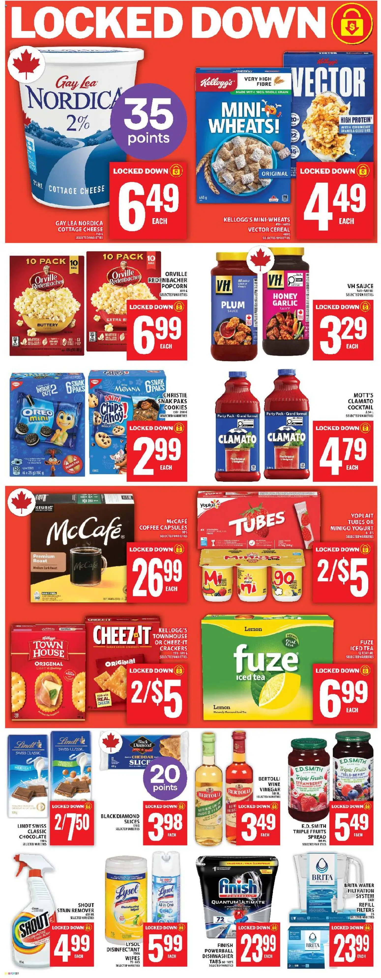 Food Basics flyer valid from 04.12.2025 | Page: 10 | Products: Tea, Chips, Stain remover, Chocolate