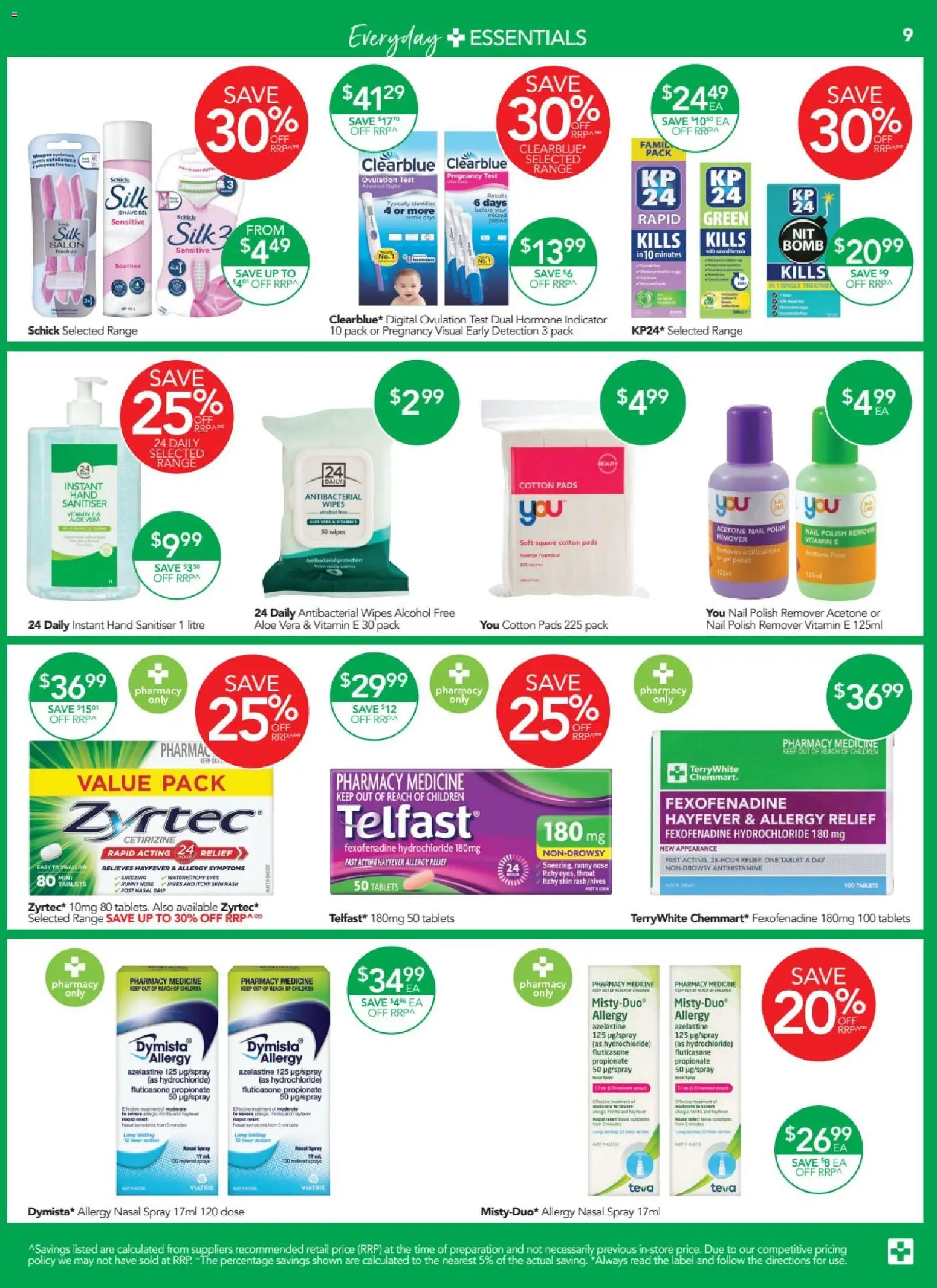 Terry White catalogue - valid from 01.01.2026 | Page: 9 | Products: Toilet, Nail polish, Polish, Tablets