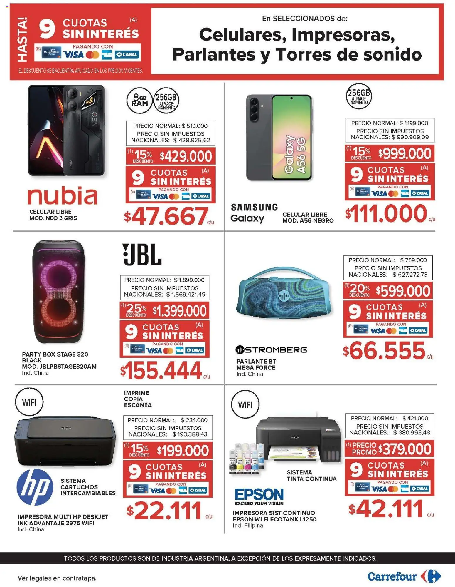 Carrefour ofertas │ válido desde el 18.02.2026 | Página: 29 | Productos: Impresora, Parlante