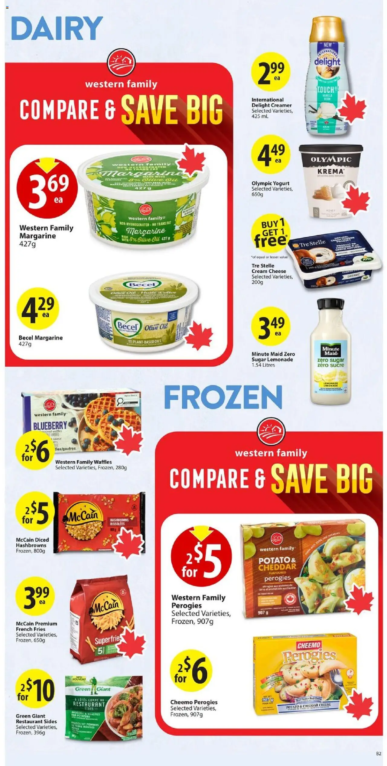 Save on foods flyer valid from 09.10.2025 | Page: 21 | Products: Cream, Potatoes, Cheese, Yogurt