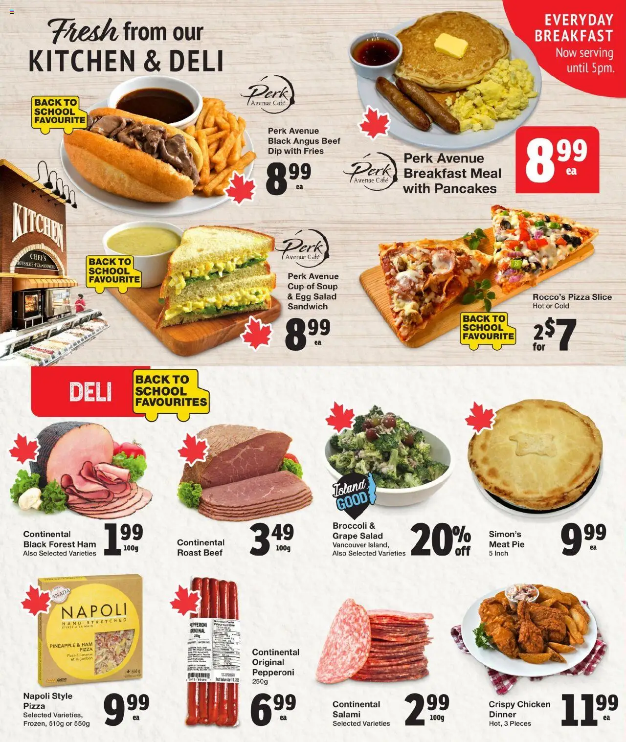 Quality Foods flyer valid from 11.09.2025 | Page: 5 | Products: Beef, Salad, Ham, Pizza