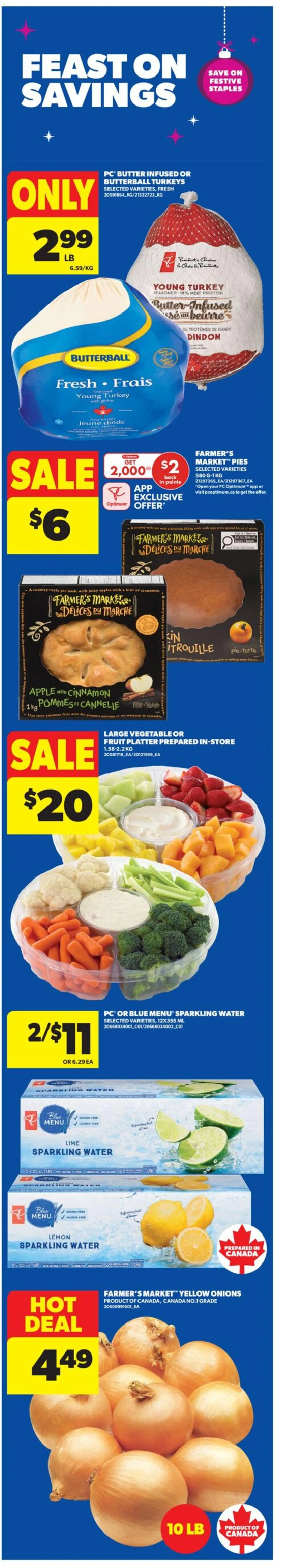 Real Canadian Superstore flyer valid from 18.12.2025 | Page: 1 | Products: PC, Turkey, Butter