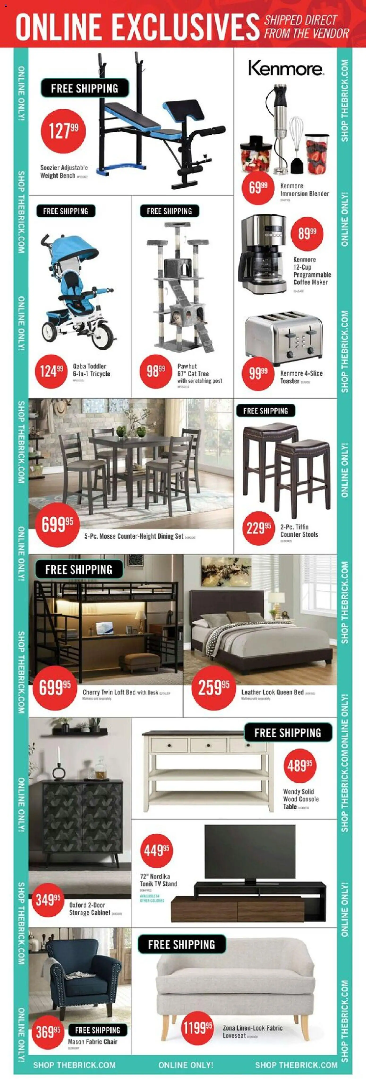 The Brick flyer valid from 30.12.2025 | Page: 19 | Products: Tv, Coffee maker, Chair, Cabinet