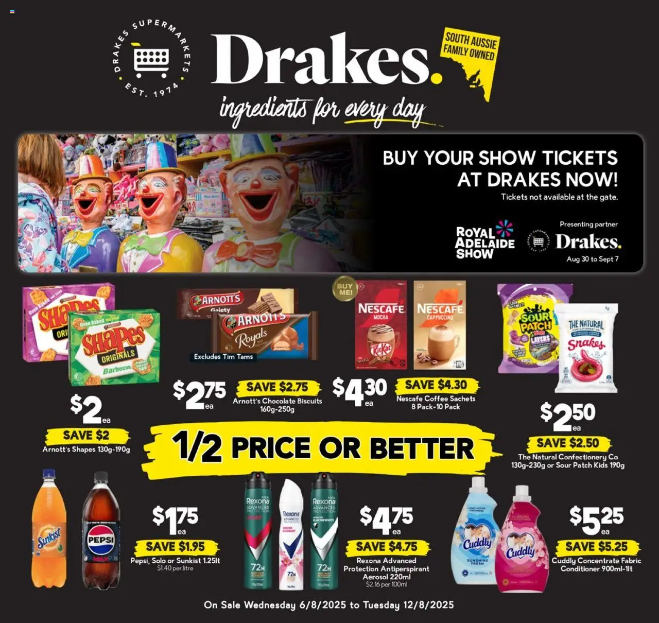 Drakes catalogue - valid from 06.08.2025 | Page: 20 | Products: Antiperspirant, Biscuits, Nescafe, Oven
