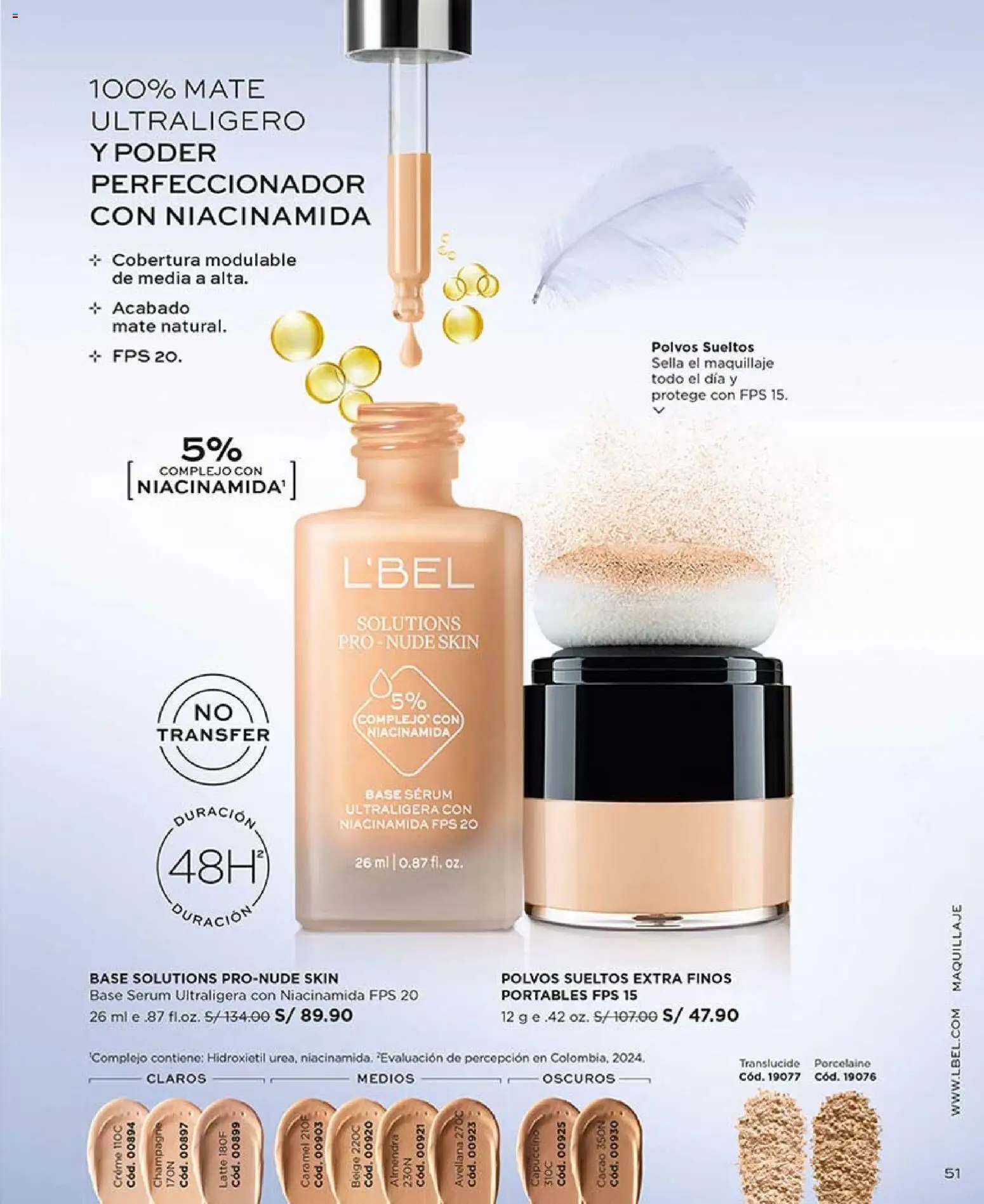Catálogo L'Bel válido desde 21.02.2026 | Página: 51 | Productos: Maquillaje