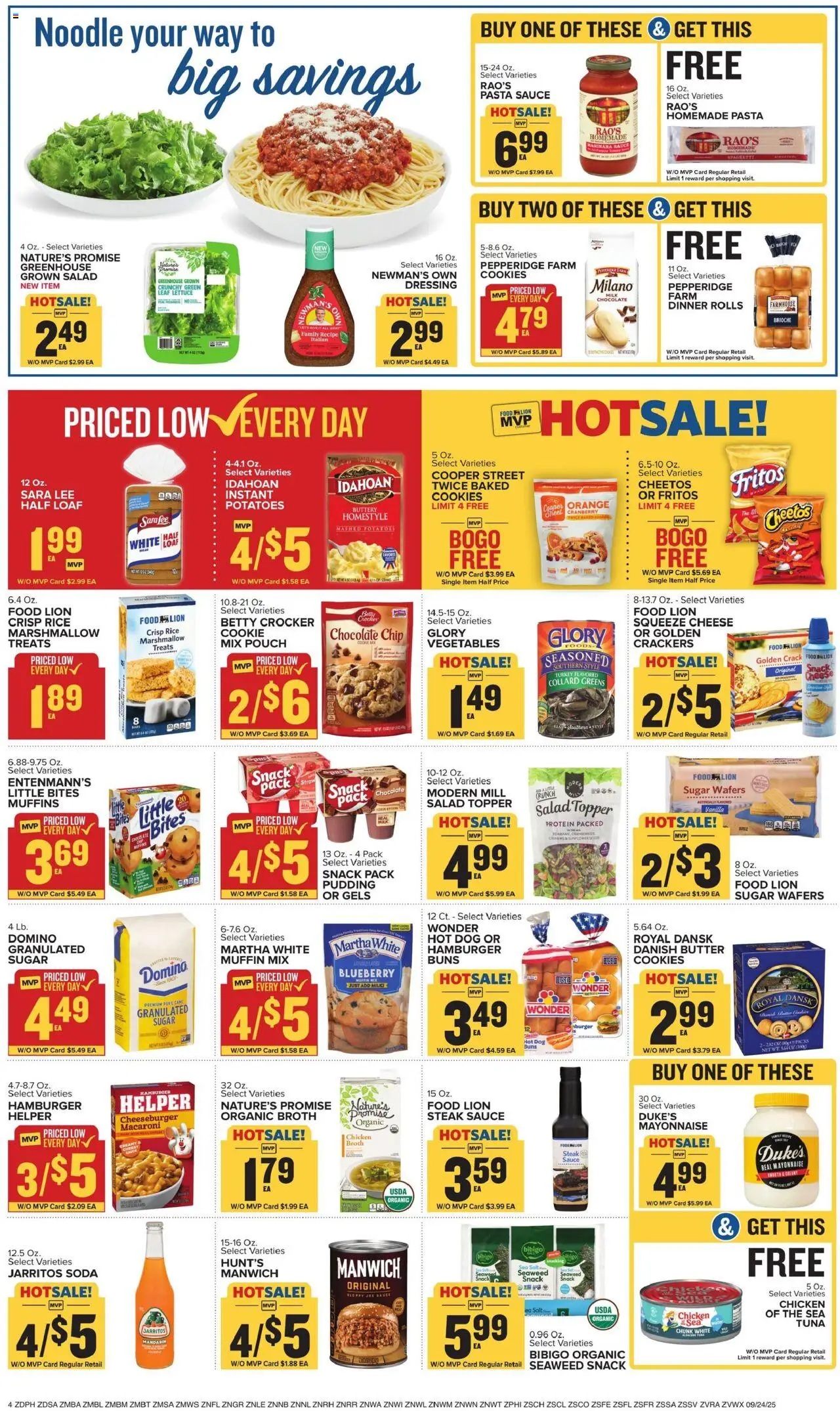 Food Lion Weekly Ad - valid from 24.09.2025 | Page: 7 | Products: Butter, Sauce, Sugar, Muffin