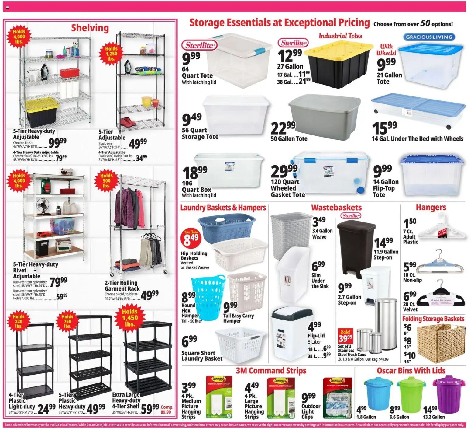Ocean State Job Lot Weekly Ad - valid from 02.04.2026 | Page: 22 | Products: Bed, Box, Basket, Rivet