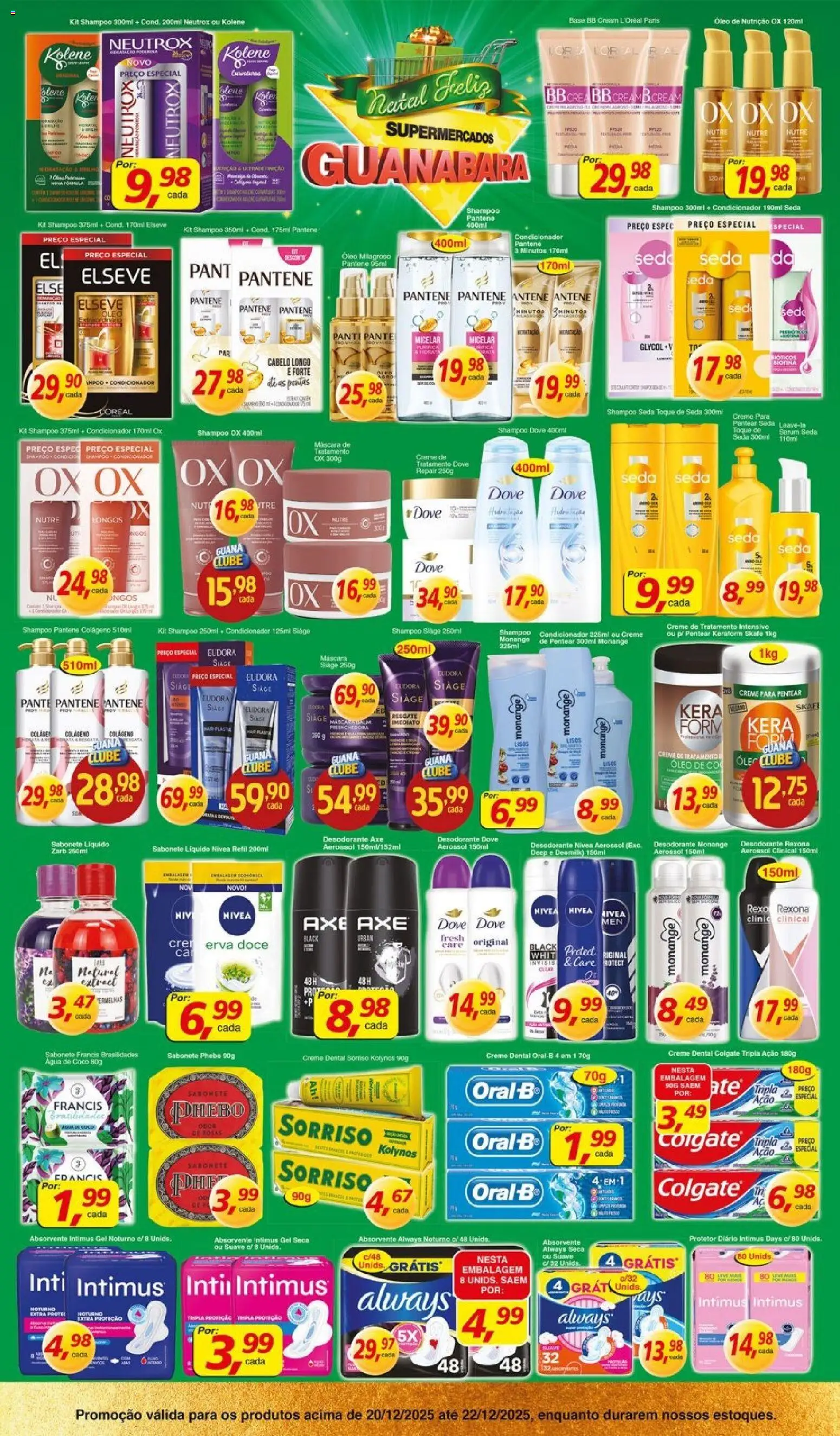 Supermercados Guanabara Folheto - válido de 20.12.2025 | Página: 7 | Produtos: Coco, Condicionador, Shampoo pantene, Creme dental