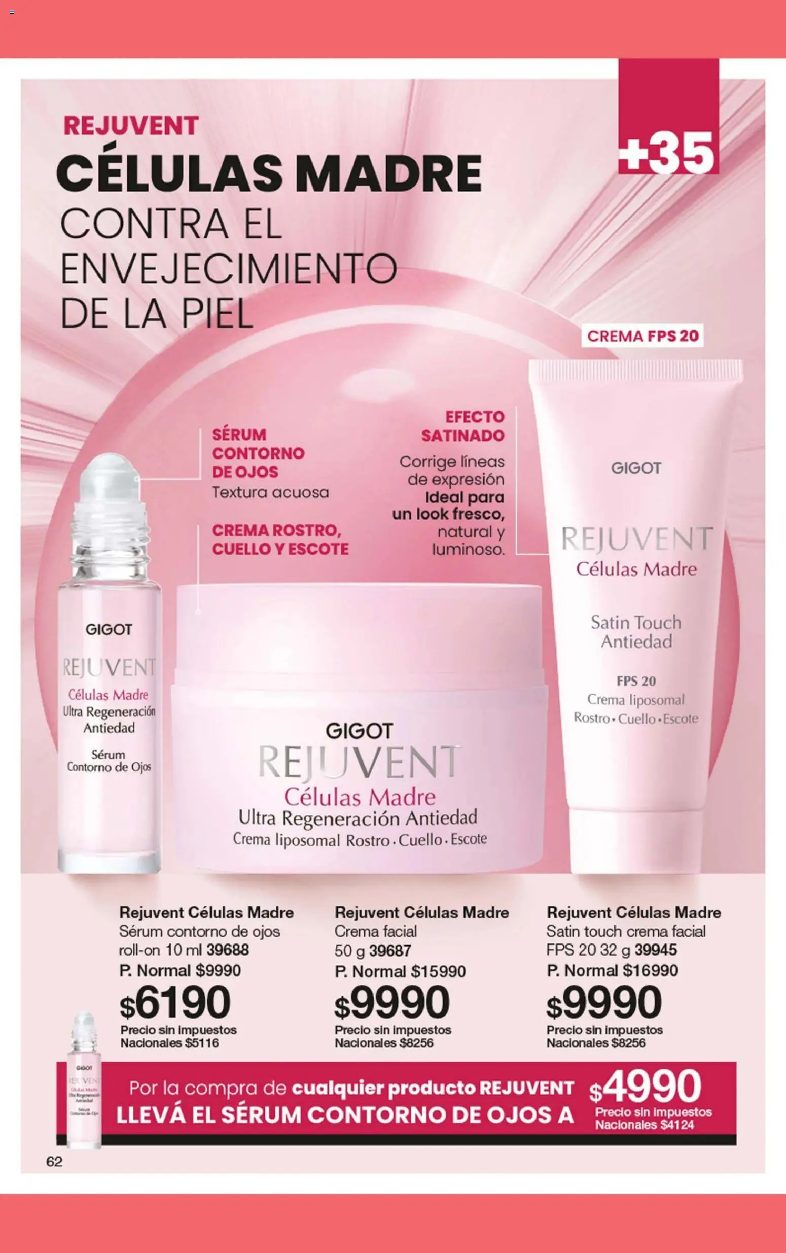 Gigot - CAMPAÑA 01 │ válido desde el 01.01.2026 | Página: 74 | Productos: Contorno de ojos, Serum, Contorno, Crema