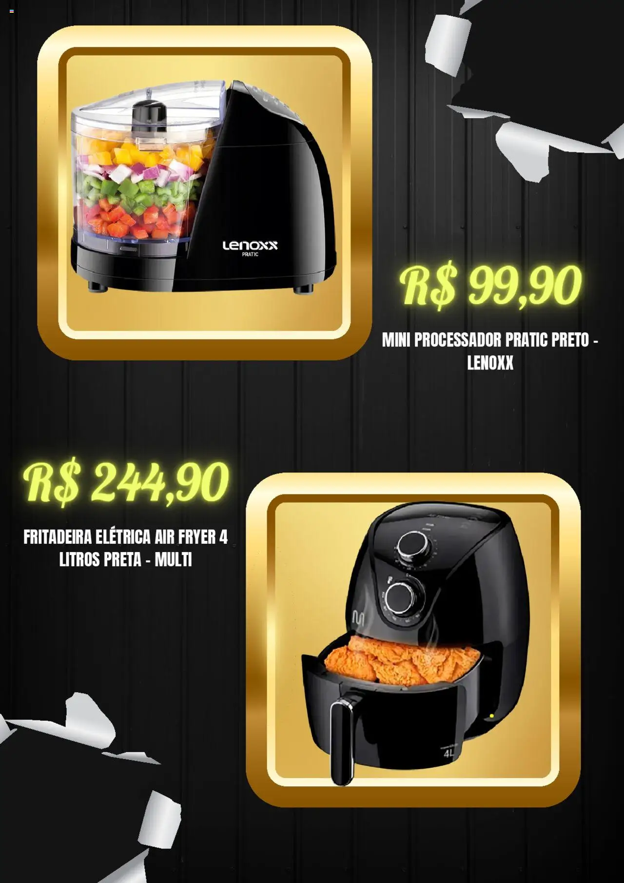 Preçolandia Folheto - válido de 19.08.2025 | Página: 3 | Produtos: Fritadeira elétrica, Air fryer, Processador