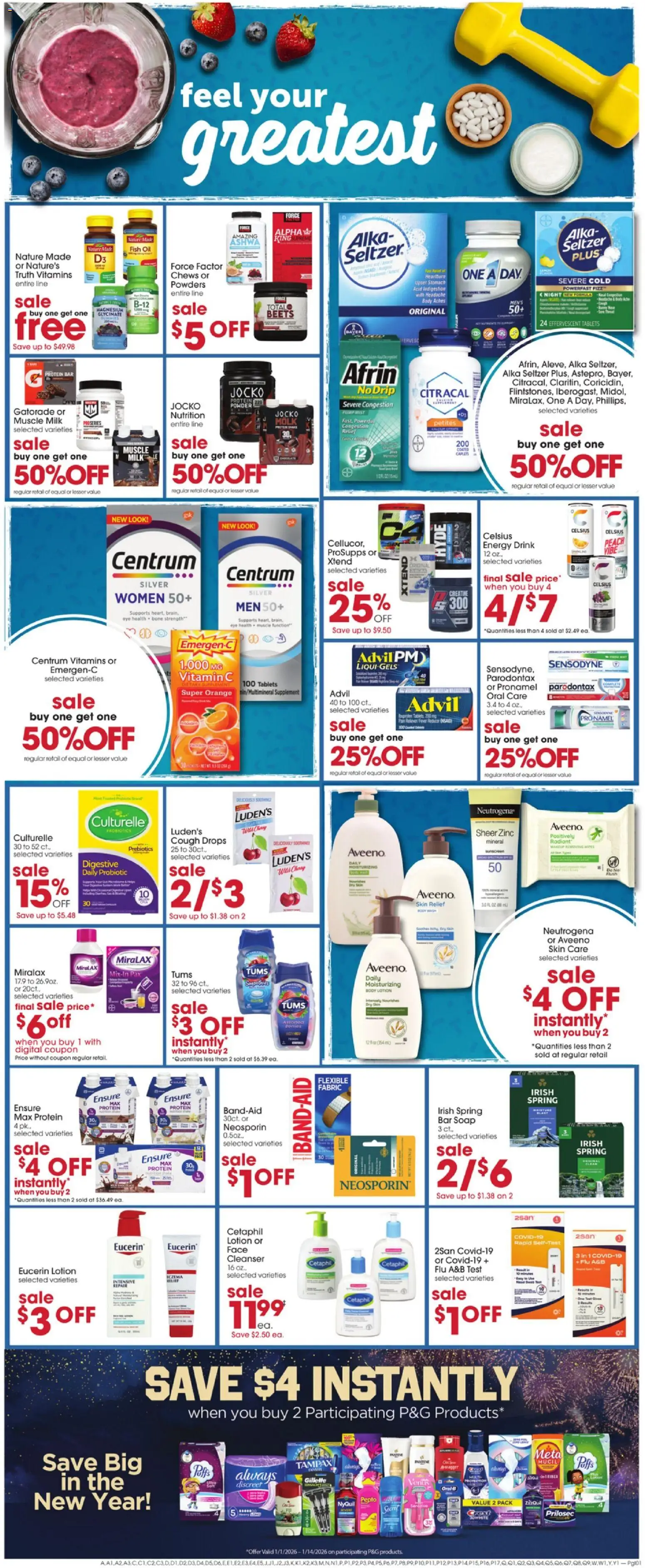 Giant Eagle Weekly Ad - valid from 01.01.2026 | Page: 6 | Products: Magnesium, Soap, Bar Soap, Peach