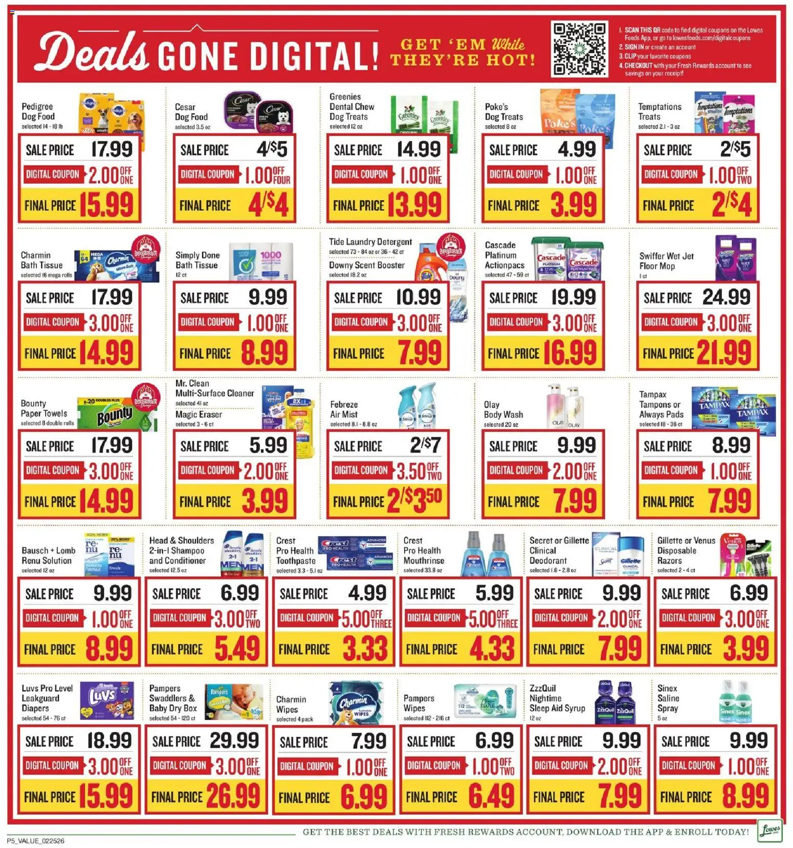 Lowes Foods Weekly Ad - NC - valid from 25.02.2026 | Page: 6 | Products: Box, Dog Treats, Deodorant, Pads
