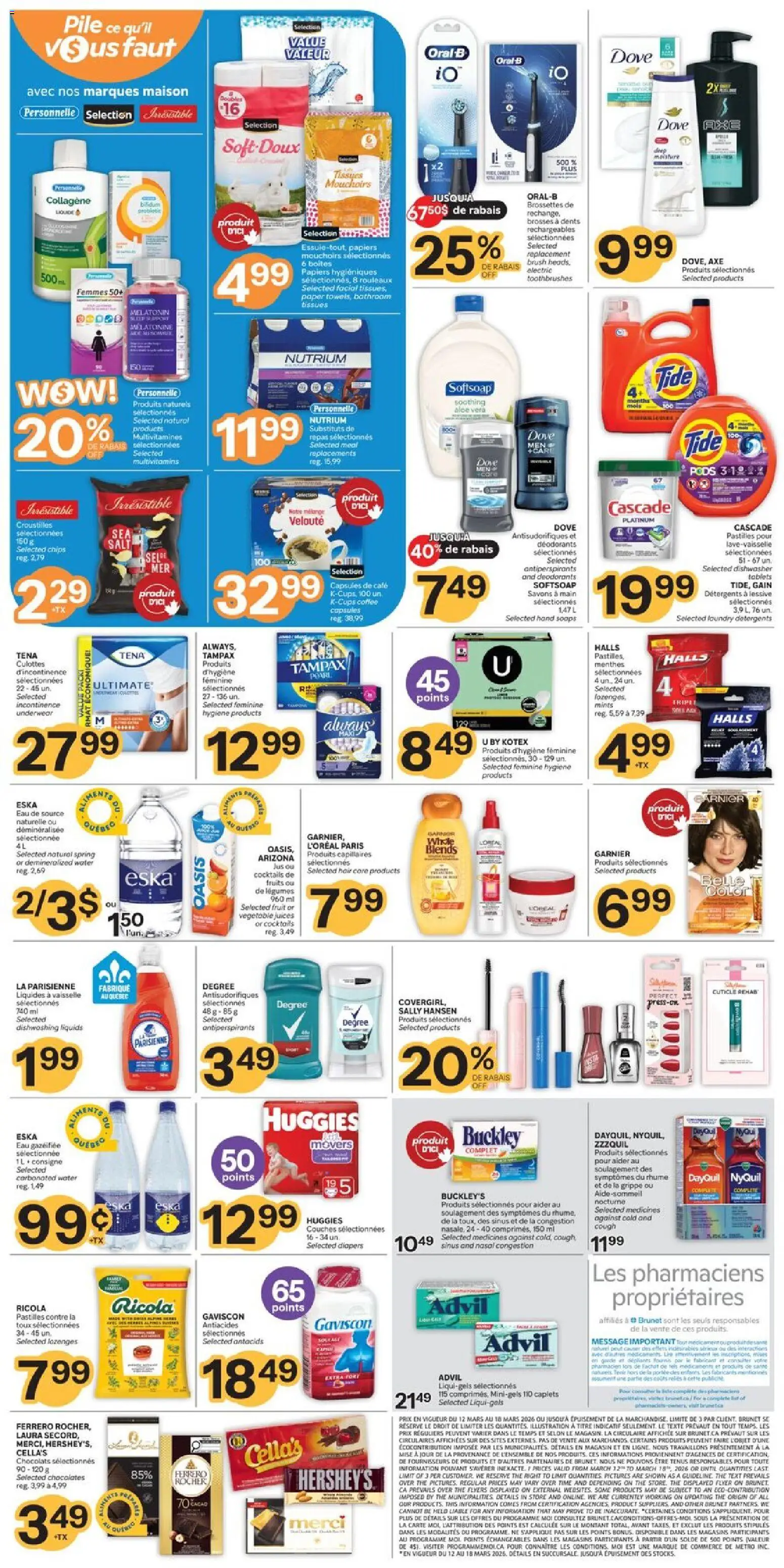 Brunet flyer valid from 12.03.2026 | Page: 2 | Products: Dishwasher, Brush, Coffee, Underwear