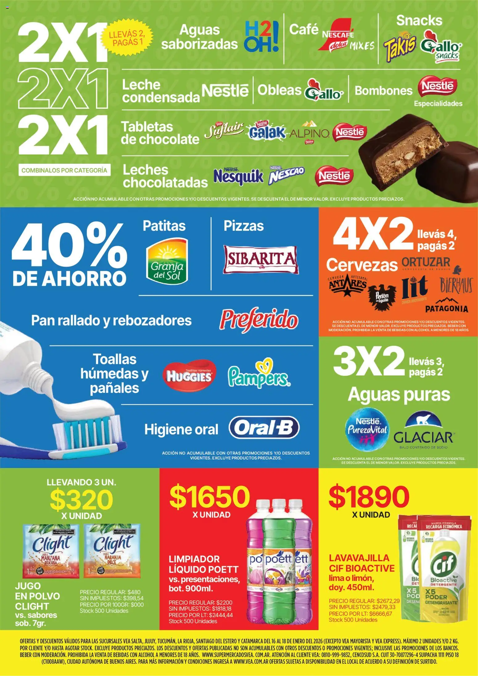 Vea - Oferta fin de semana │ válido desde el 16.01.2026 | Página: 6 | Productos: Manzana, Pan, Café, Jugo