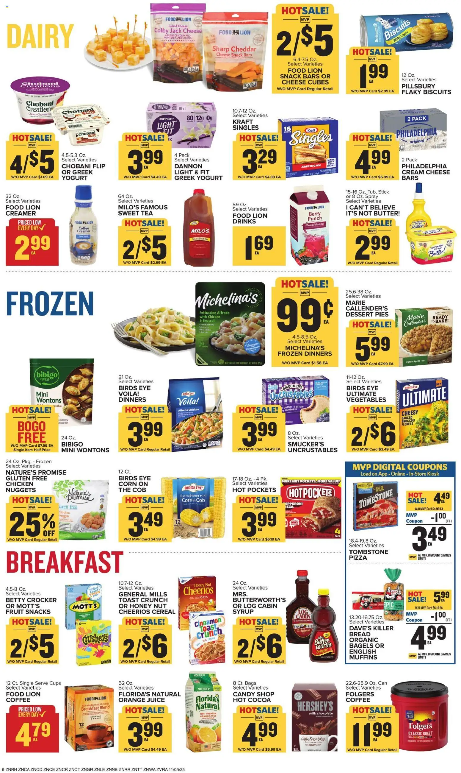 Food Lion Weekly Ad - valid from 05.11.2025 | Page: 11 | Products: Juice, Cream, Vegetables, Apple Pie