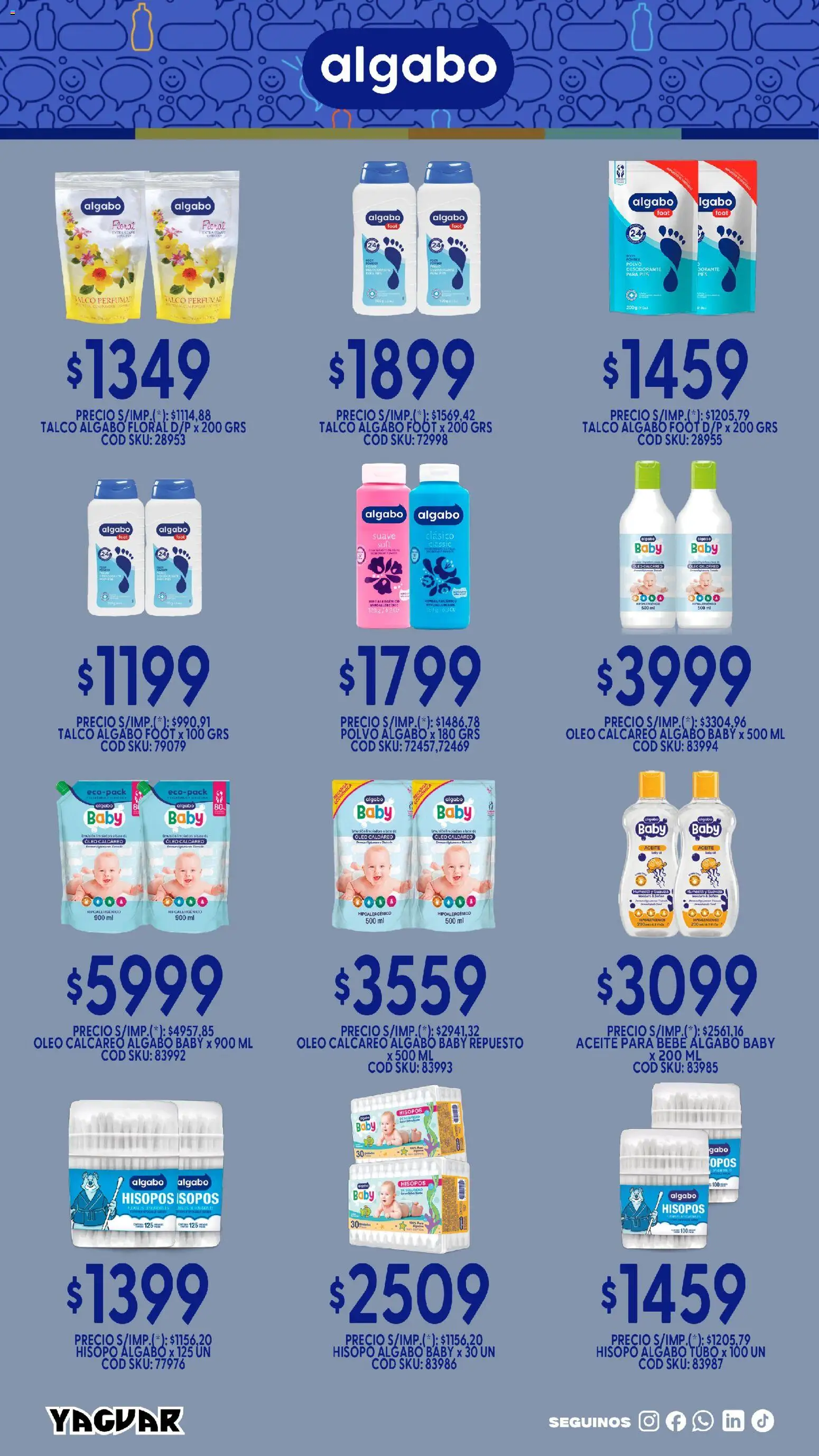 Yaguar - Aliados de tu bolsillo Buenos Aires │ válido desde el 09.03.2026 | Página: 2 | Productos: Aceite, Polvo, Emulsión, Desodorante
