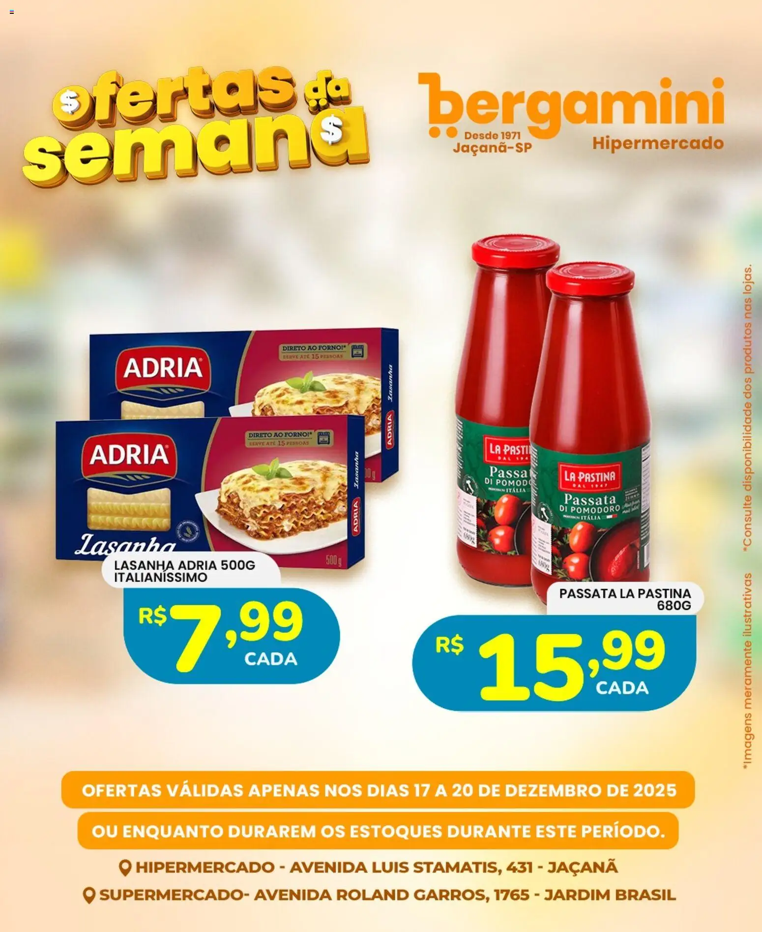 Supermercado Bergamini Folheto - válido de 17.12.2025 | Página: 18 | Produtos: Forno, Lasanha
