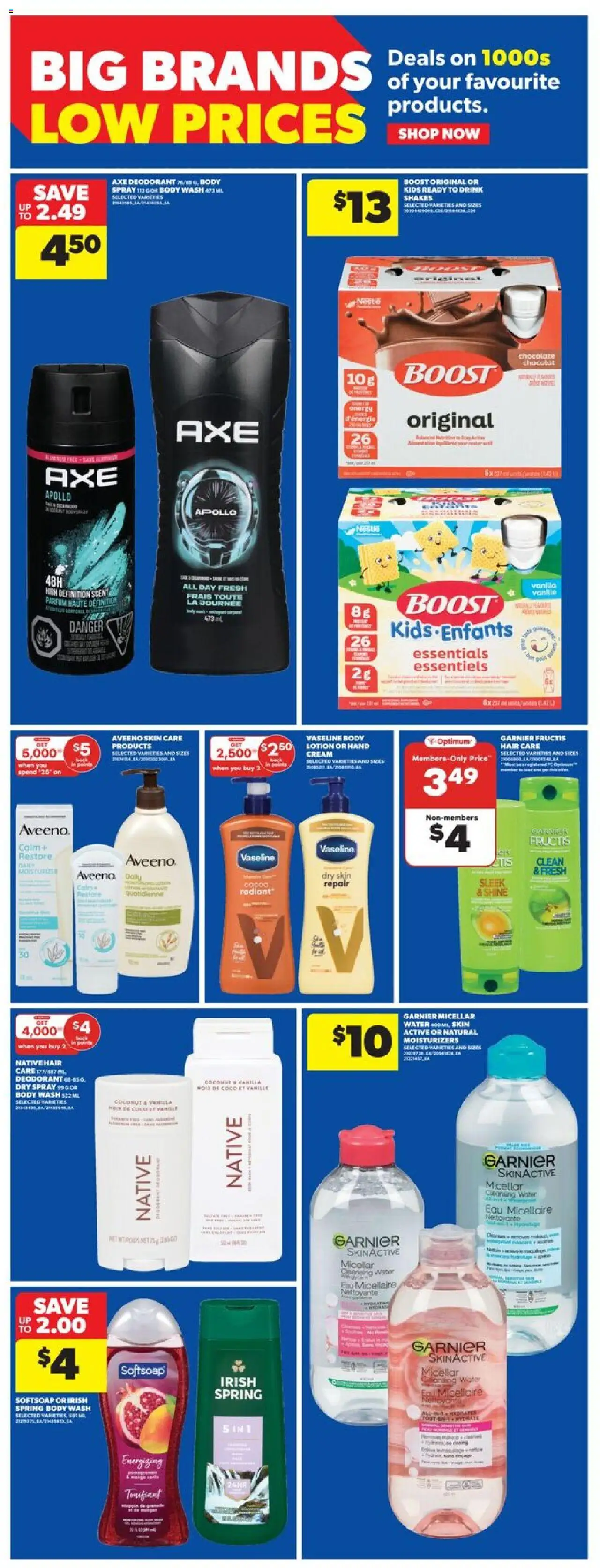 Real Canadian Superstore flyer valid from 21.08.2025 | Page: 28 | Products: Cream, Body wash, Deodorant, Chocolate