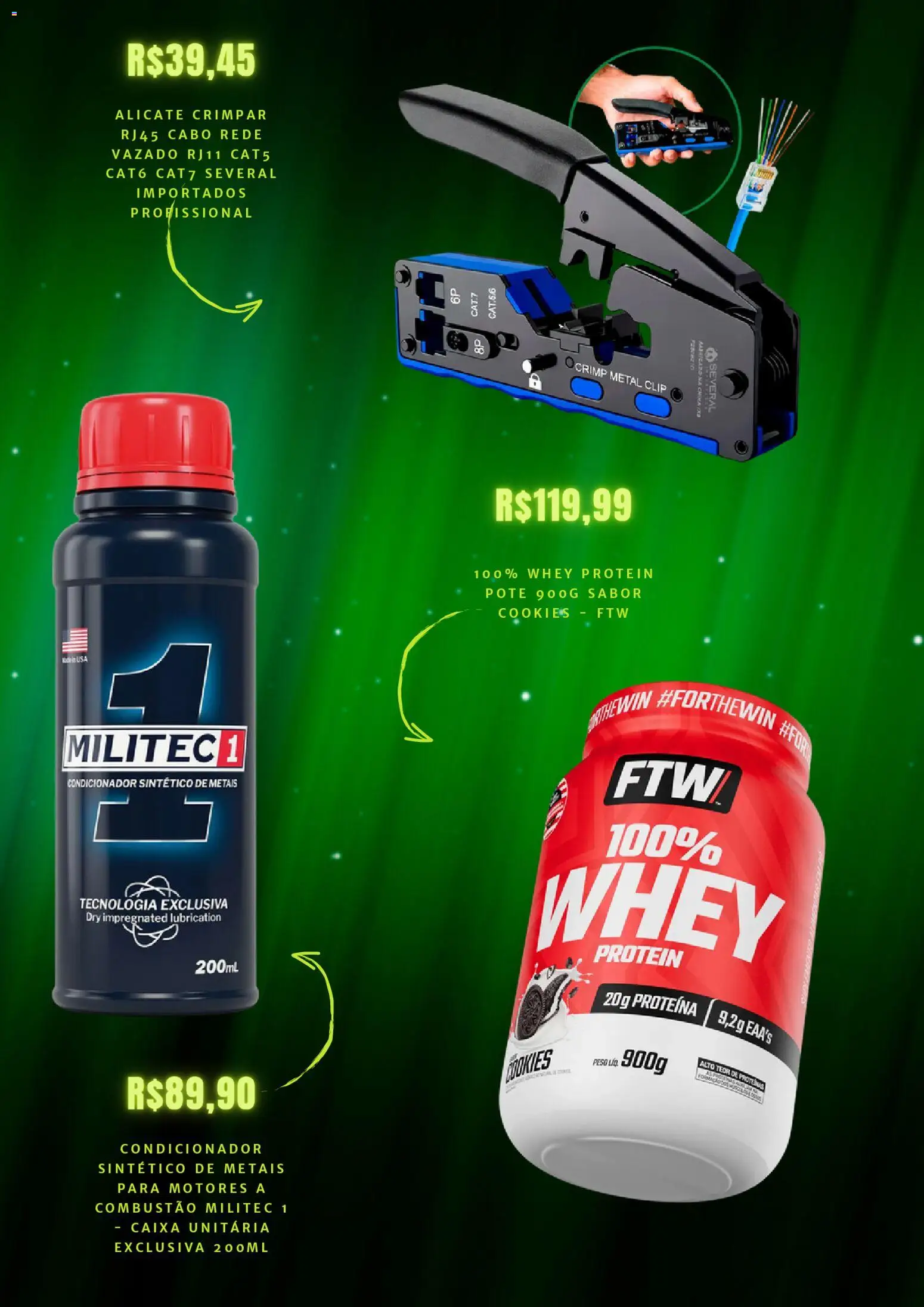 Mercado Livre Folheto - válido de 21.01.2026 | Página: 2 | Produtos: Condicionador, Alicate, Whey protein, Cabo